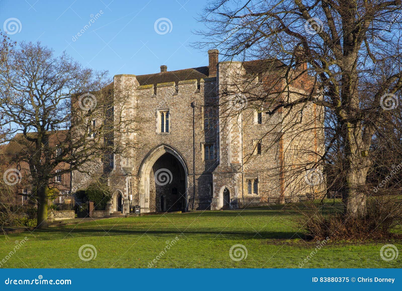 The Abbey Gateway in St. Albans Stock Image Image of england, great