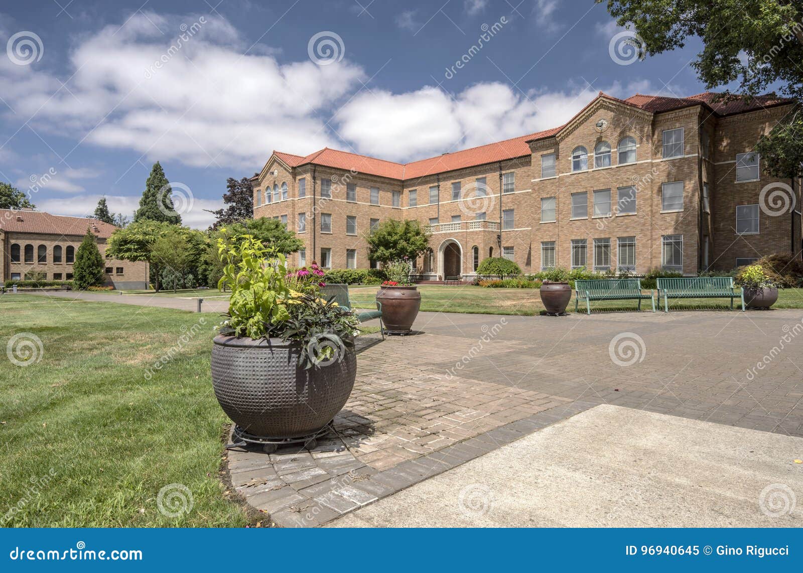 The Abbey on Mt. Angel Oregon. Stock Image Image of studies, oregon 96940645