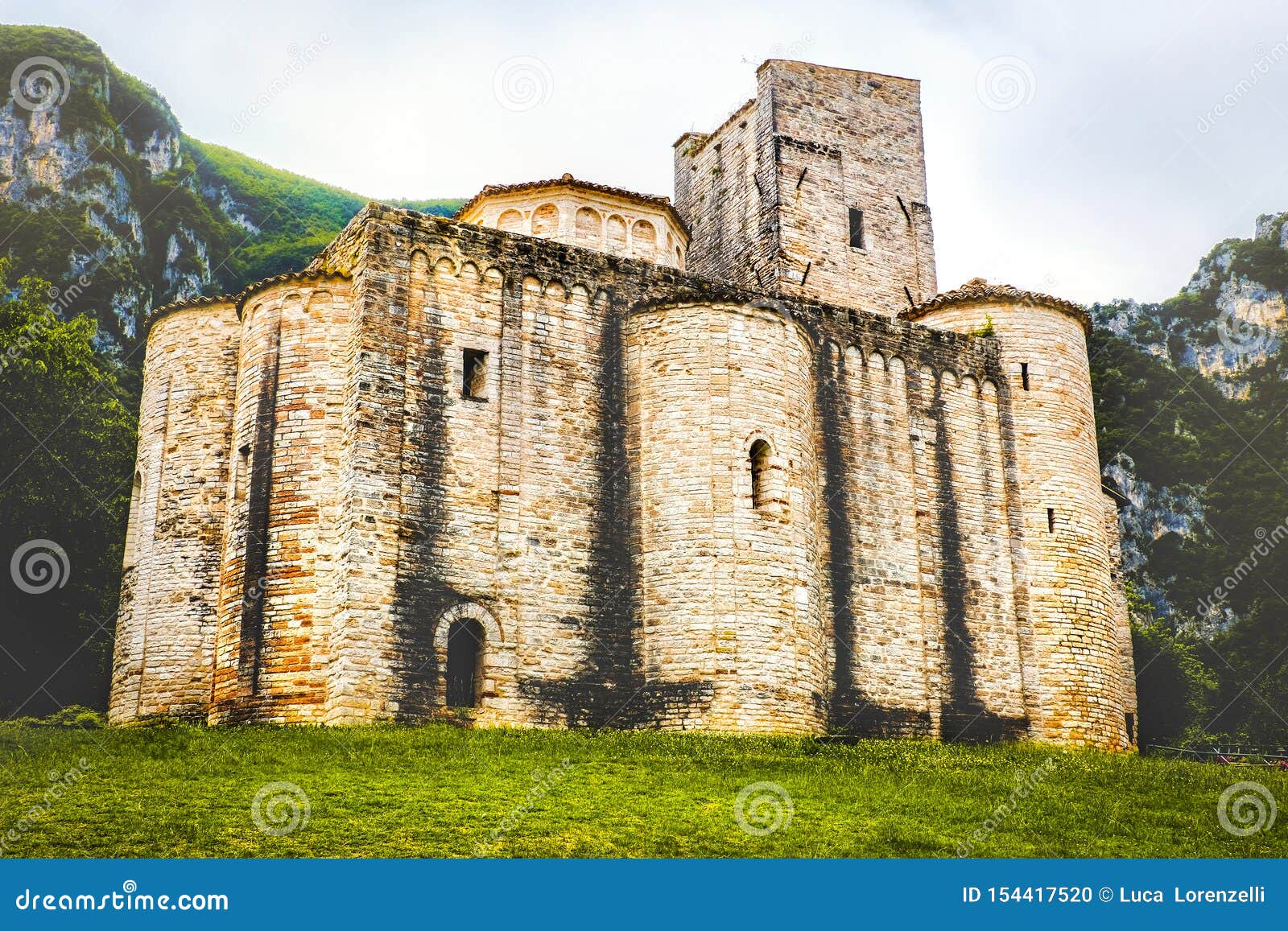 abbey of san vittore in genga - marche - italy