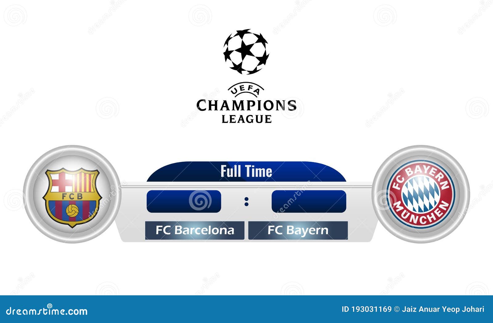 Abbildung Von UEFA-Meisterligaspielfc Barcelona Gegen FC Bayern Munchen