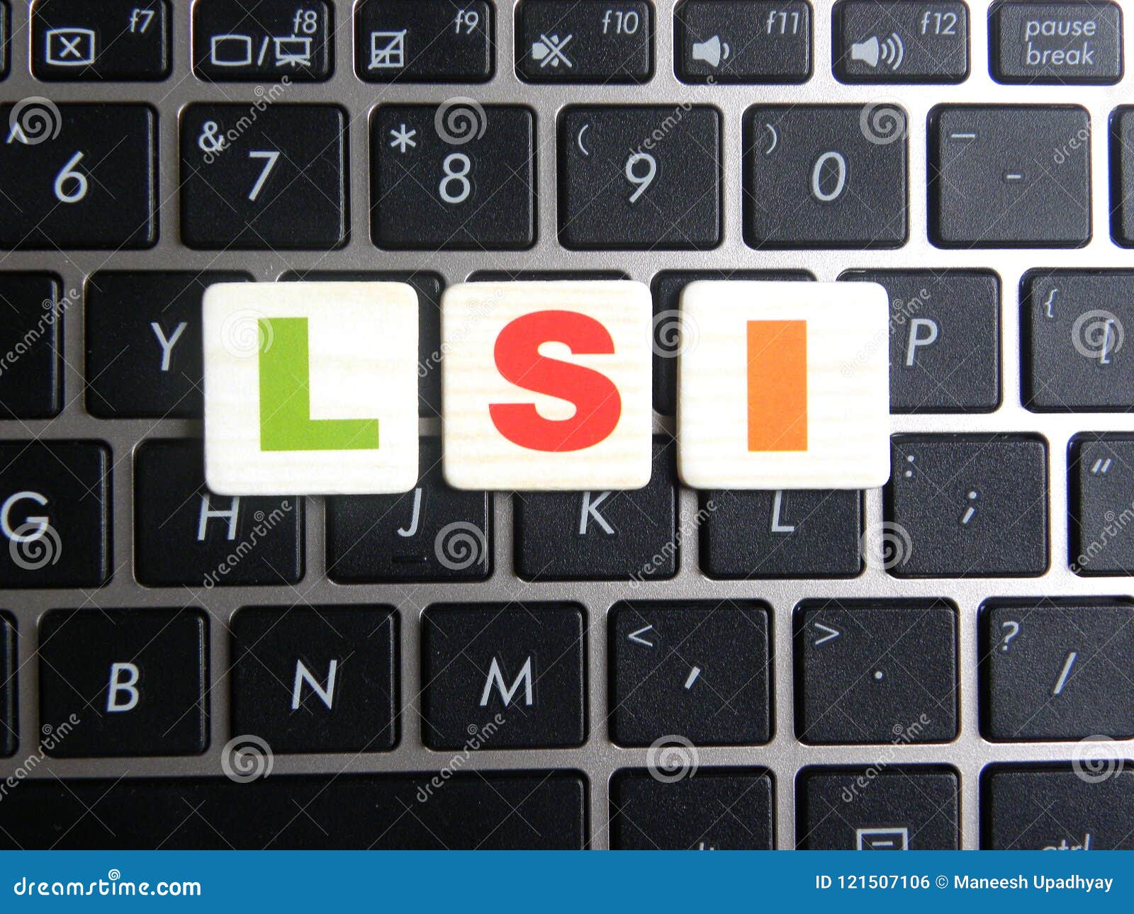 abbreviation lsi on keyboard background