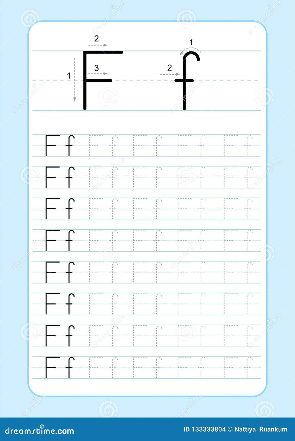 ABC Alphabet Letters Tracing Worksheet With Alphabet Letters. Basic