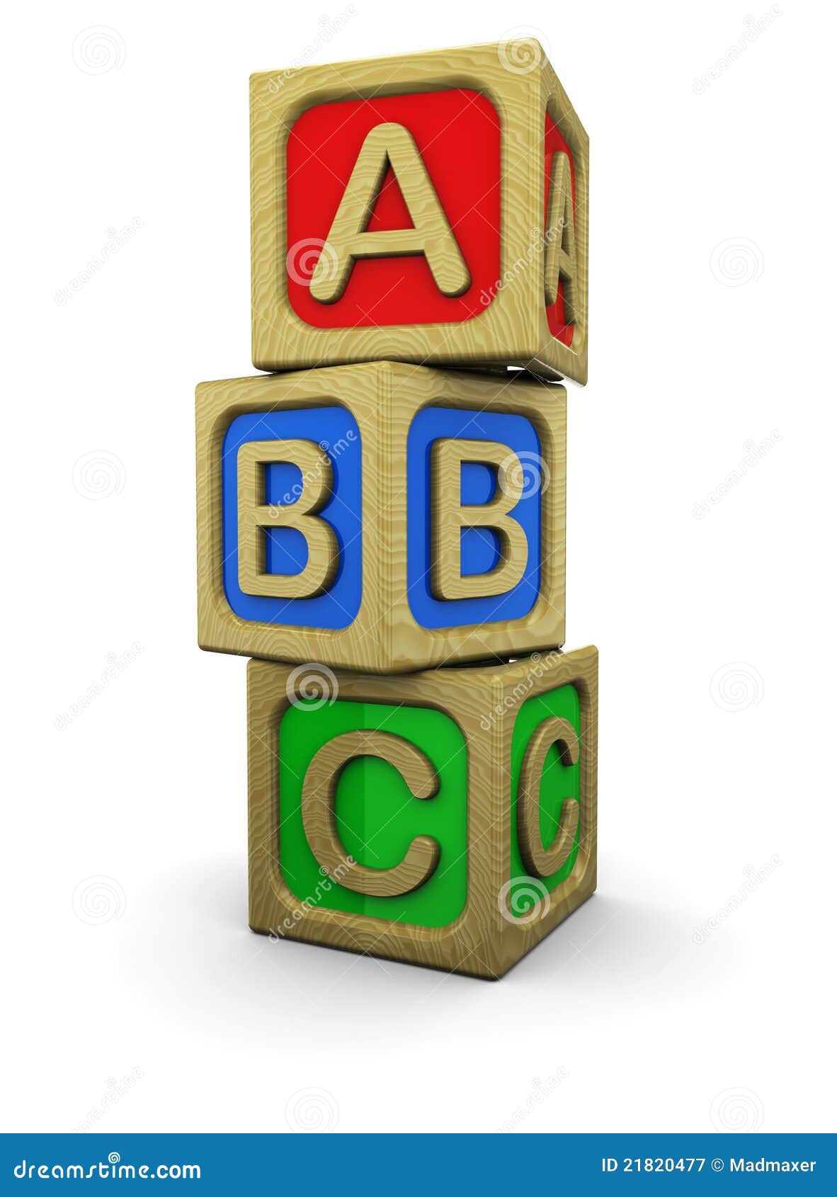 Abc blocks stock illustration. Image of early, preschool - 21820477