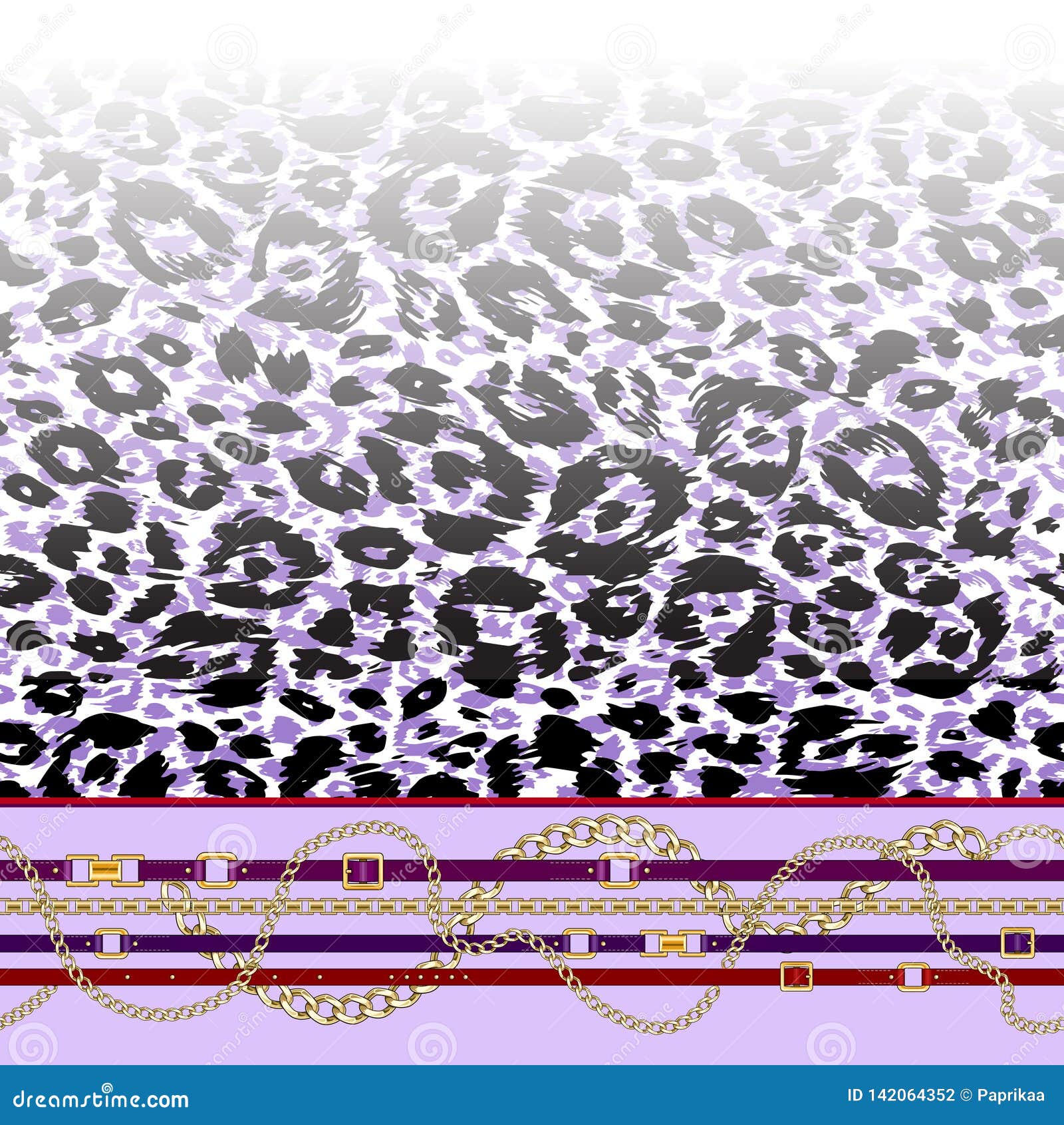 Download Leopard border print stock vector. Illustration of ...