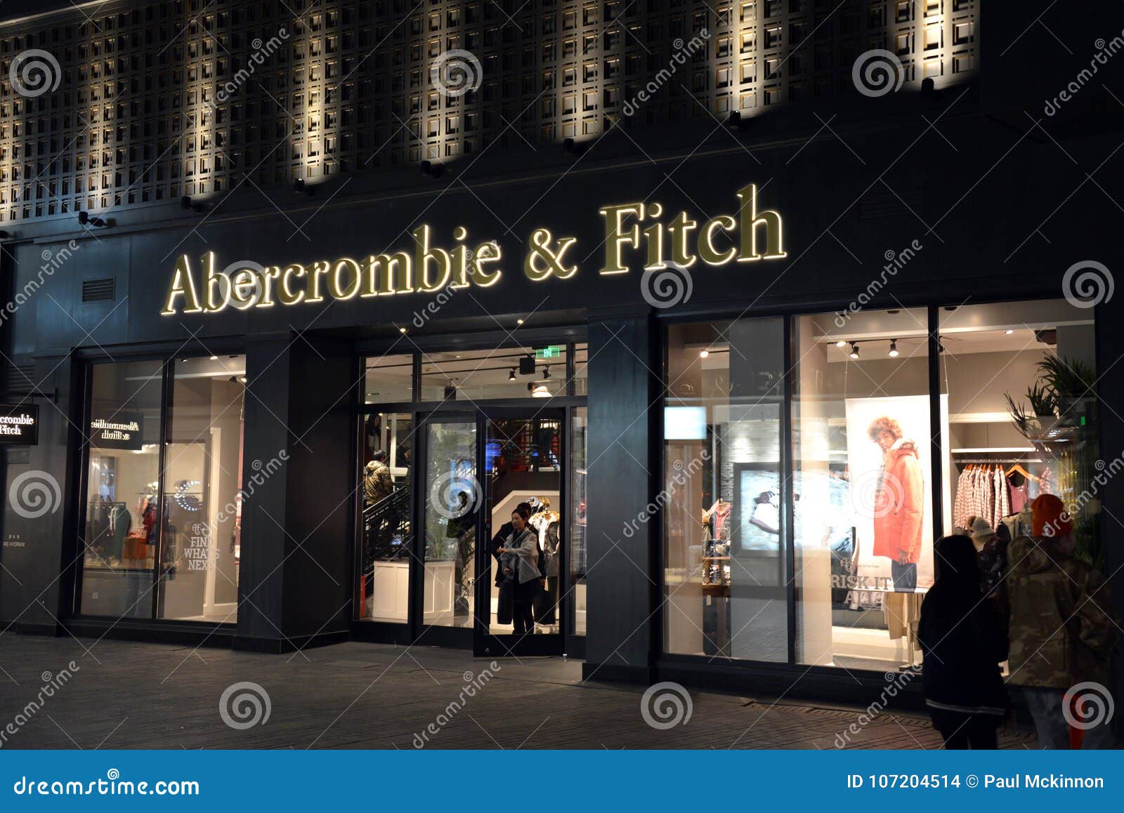 Abercrombie \u0026 Fitch In Beijing, China At Night Editorial Stock Image - Image of asian, chinese: 107204514