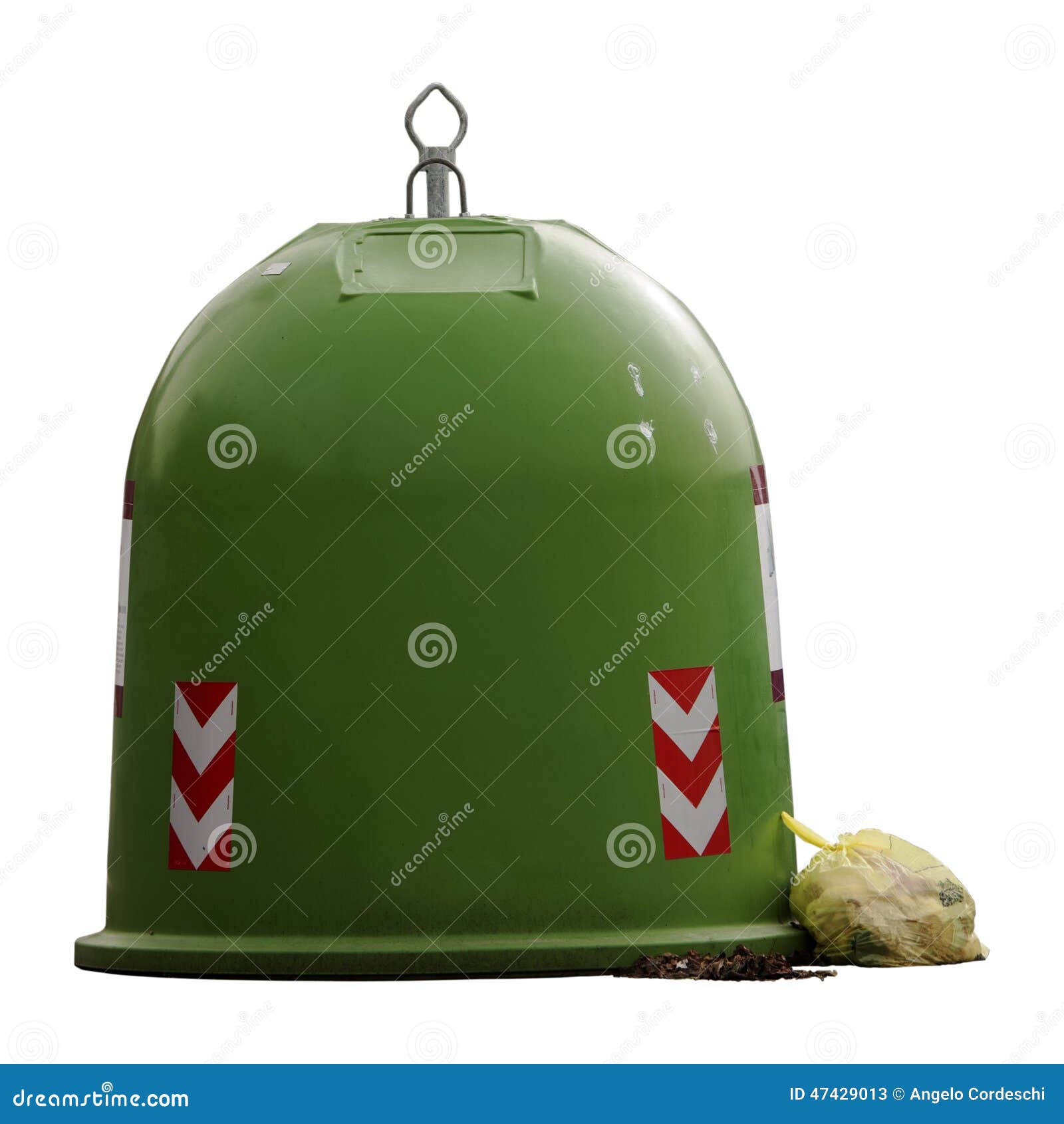 Abfall Italienischer Glockenbehälter (Rom) Plastik Und Auf Weiß Stockbild - Bild von ausbildung: 47429013