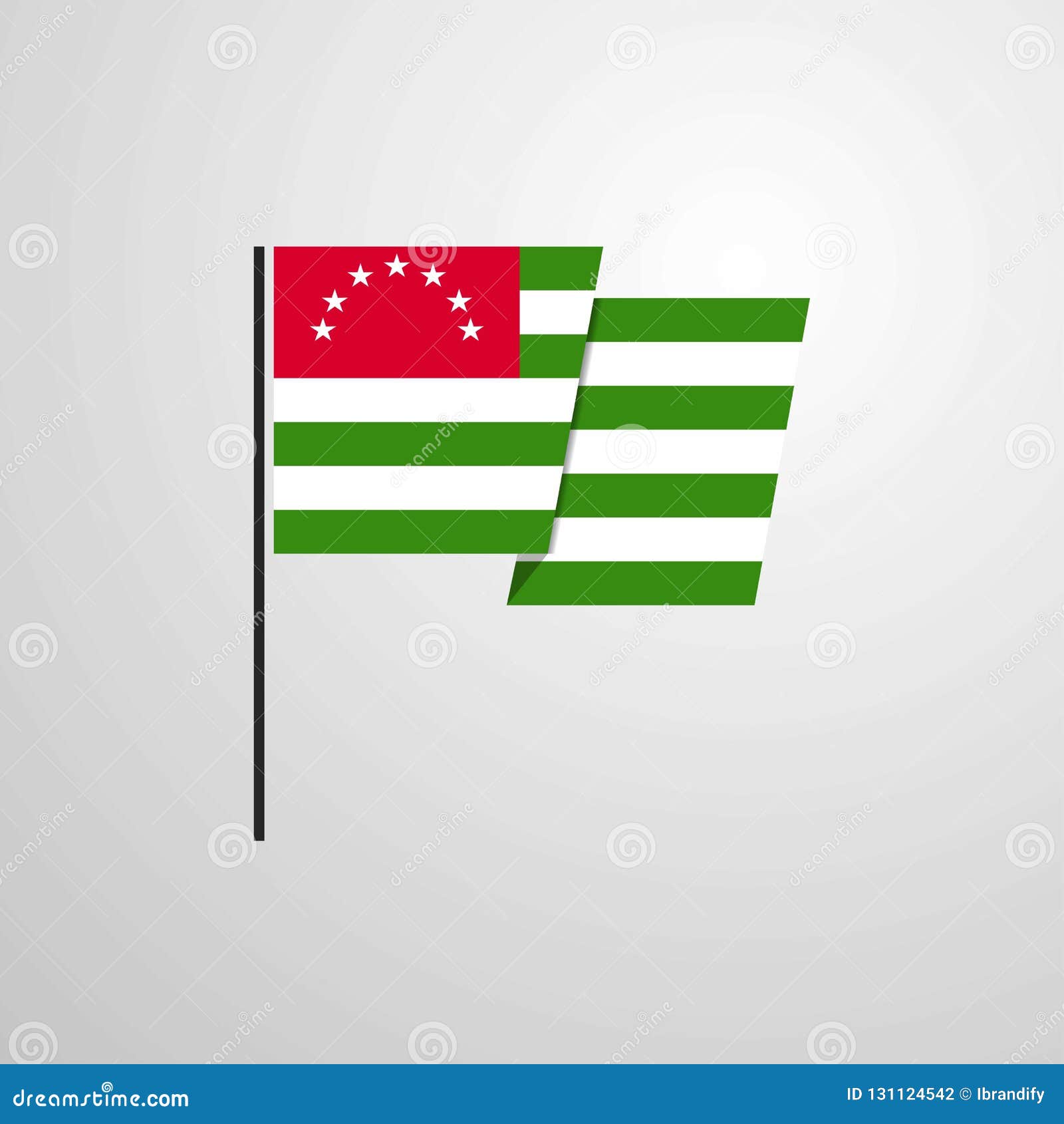 abkhazia waving flag   background