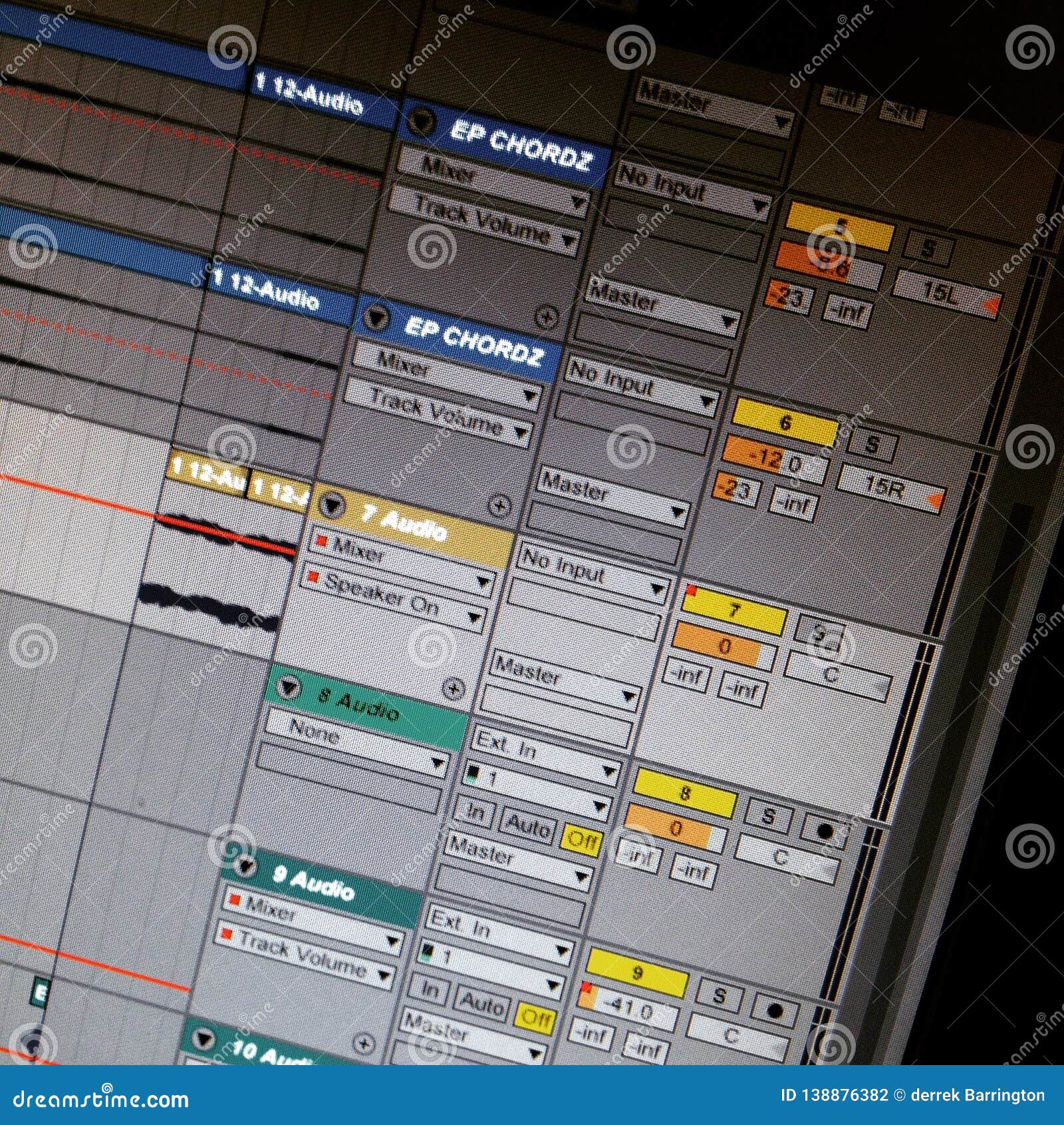 Ableton live project file stock photo. Image of screen 138876382