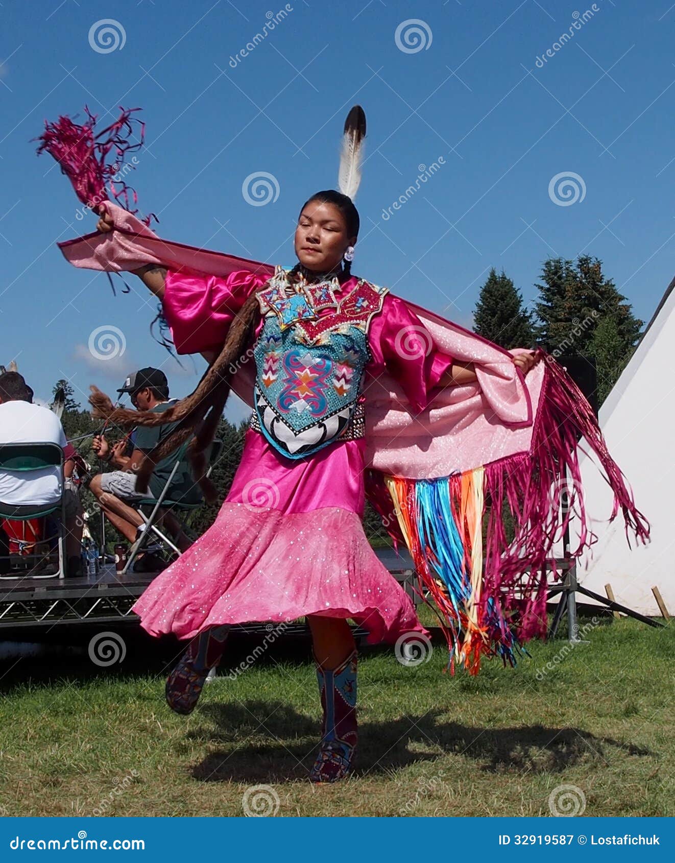 Aboriginal Dancer at Edmonton S Heritage Days 2013 Editorial
