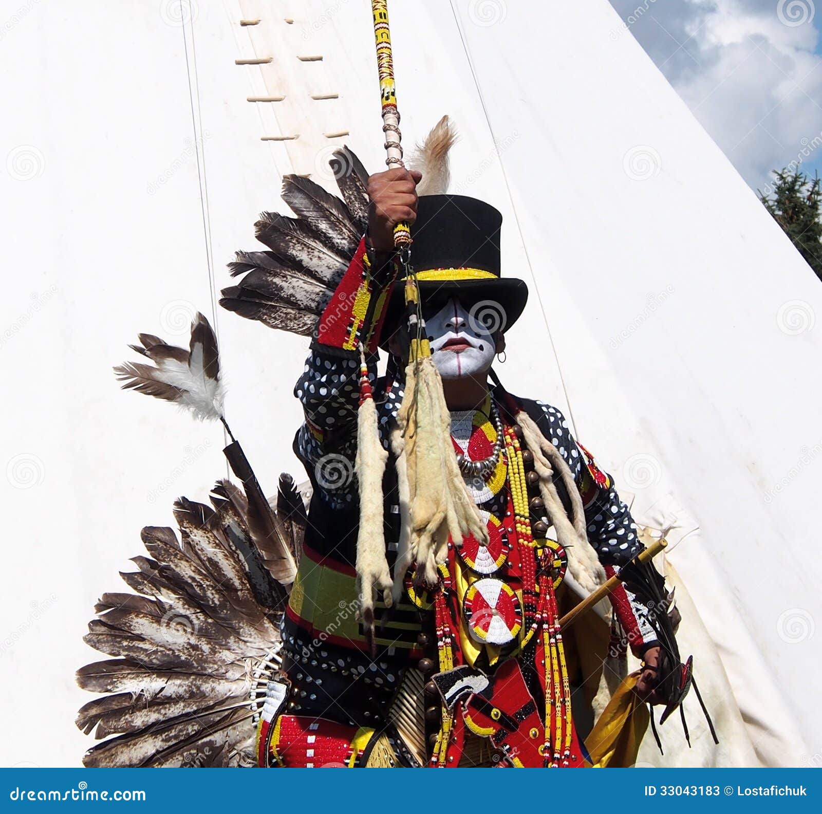 Aboriginal Dancer at Edmonton S Heritage Days 2013 Editorial Stock