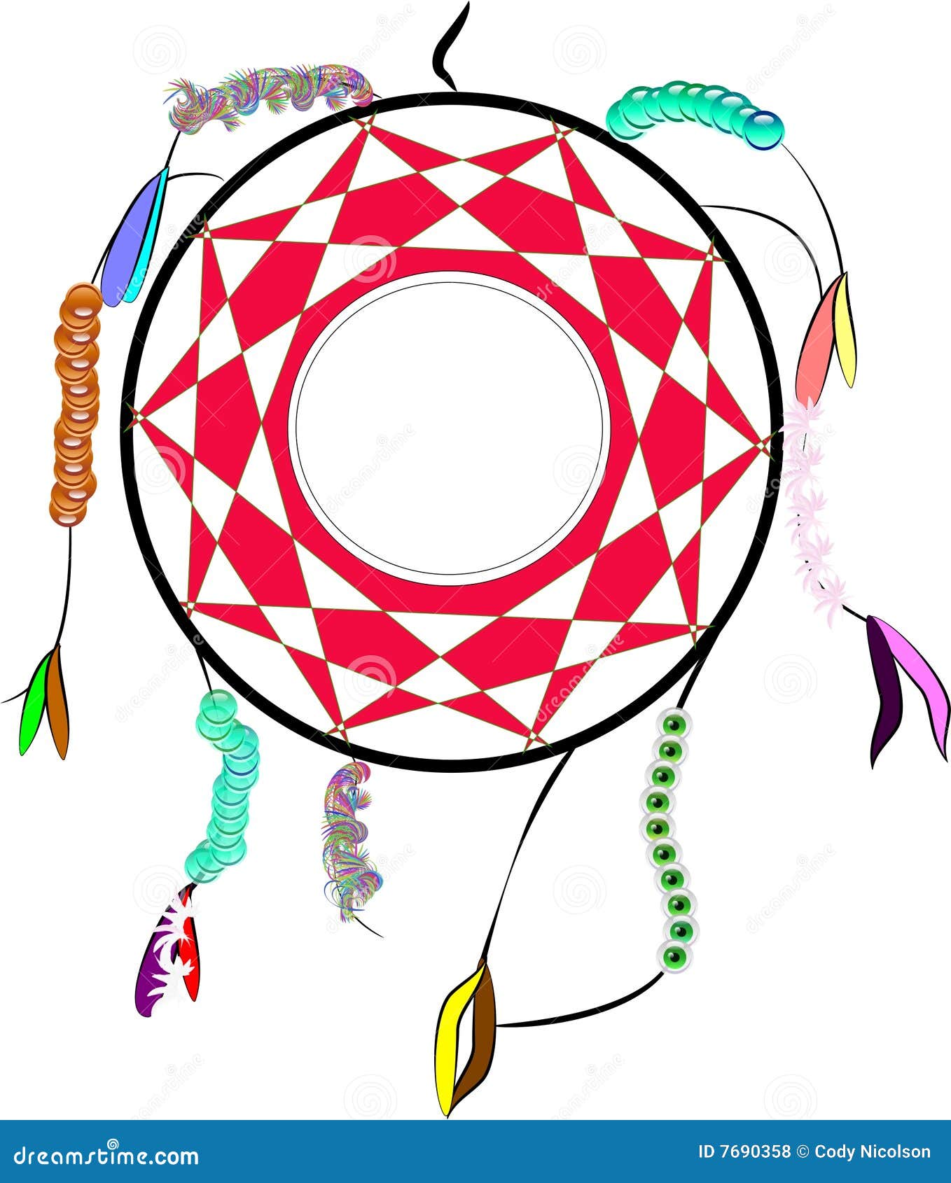 Aboriginal dream catcher stock illustration. Illustration of dream