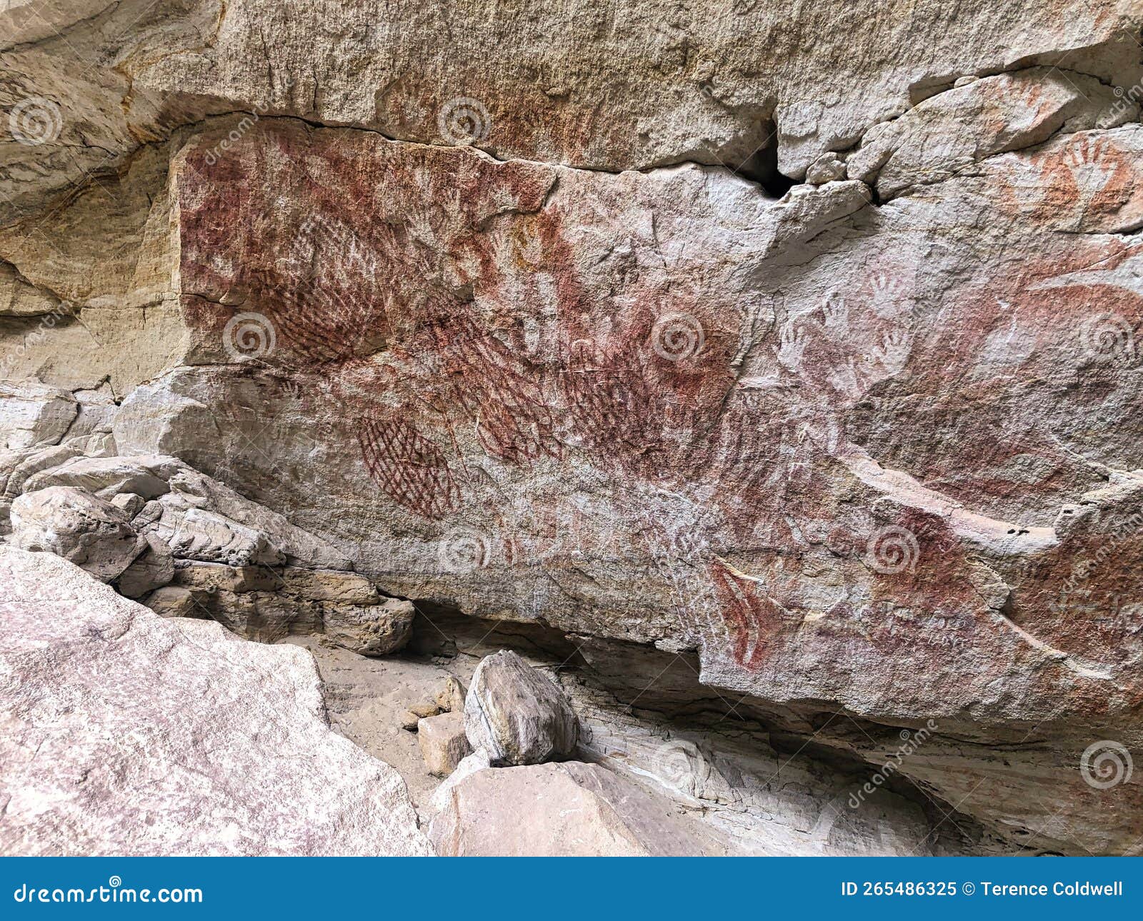 Aboriginal Rock Art Aingnd Hand Paint Stock Image Image of cultural, aboriginal 265486325