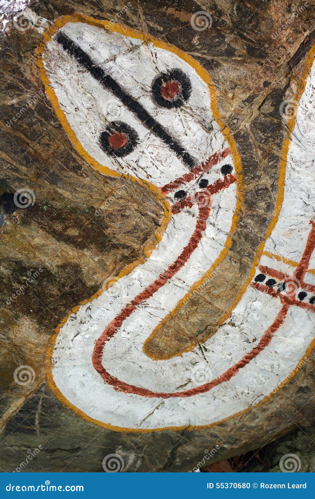 aboriginal rock painting, rainbow serpent