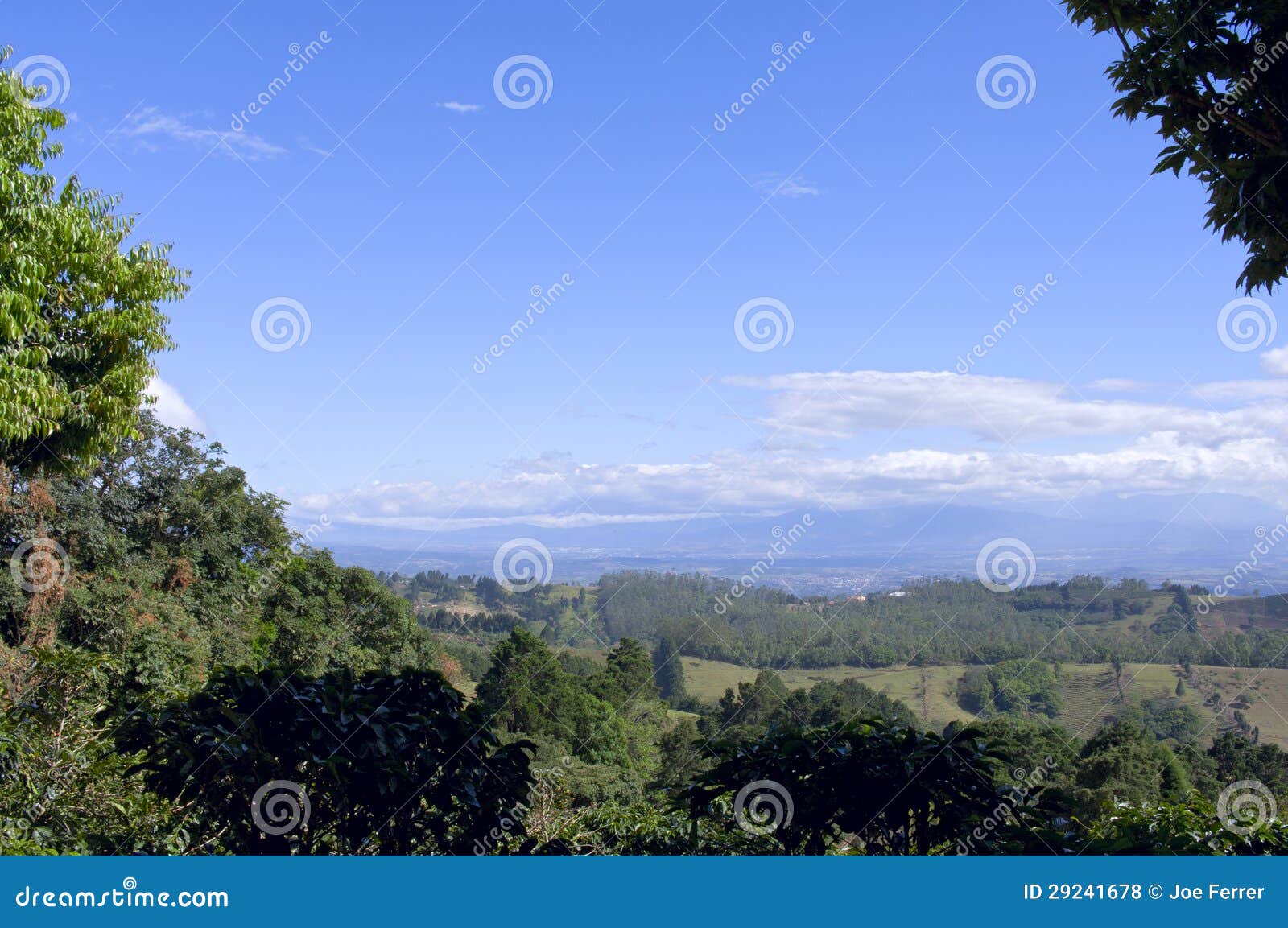 Above Central Valley in Costa Rica Stock Photo Image of outdoors