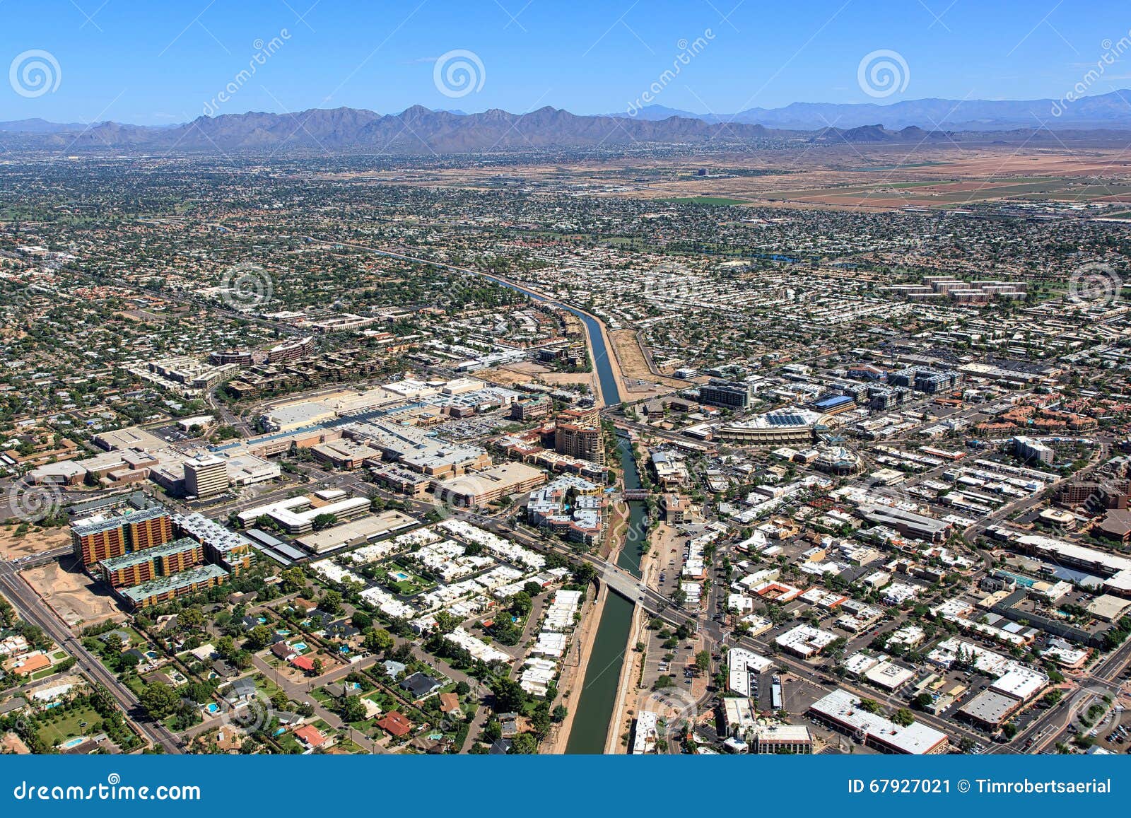 Downtown Scottsdale Arizona In The Waterfront District. Royalty-Free ...