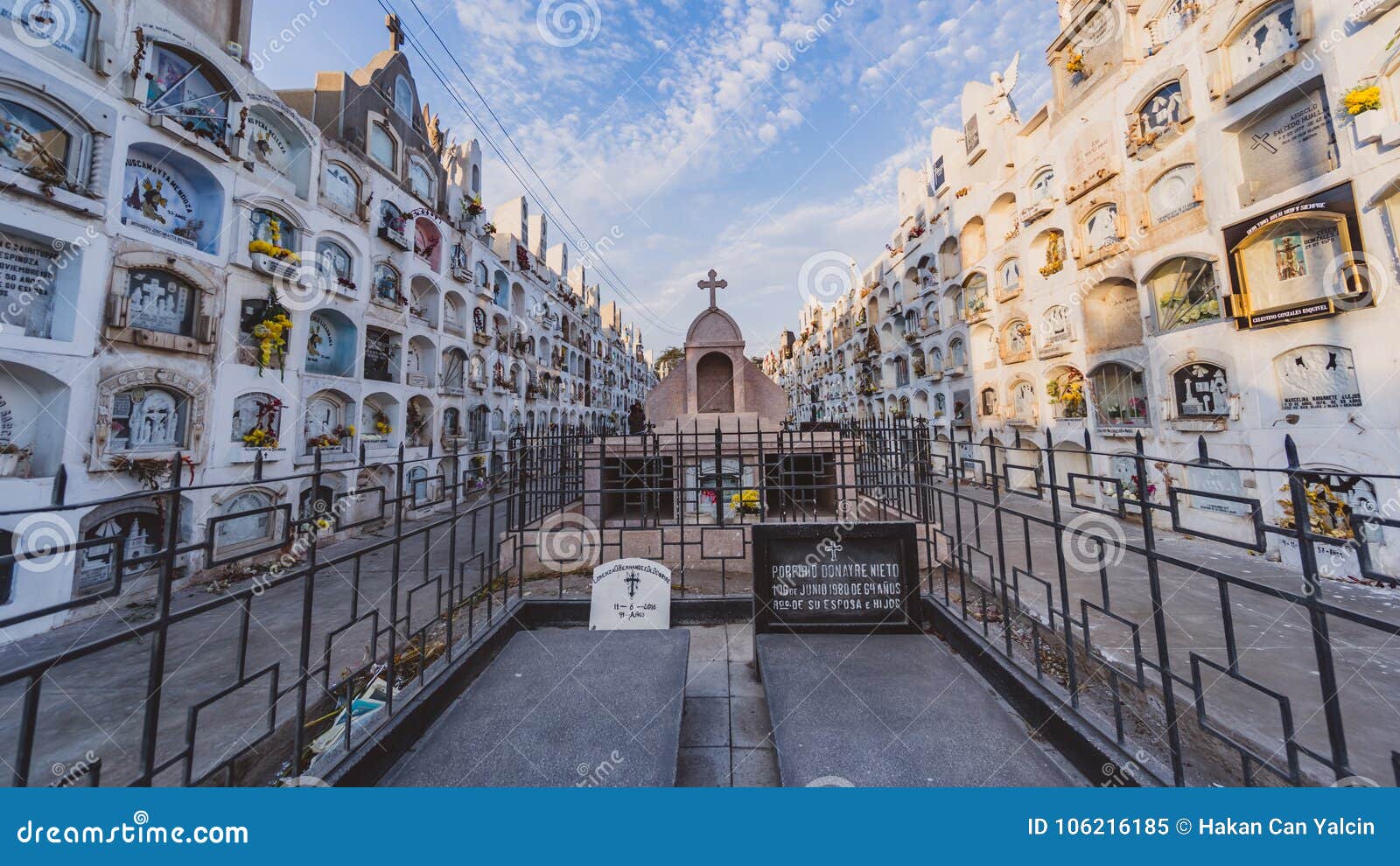 Above the Ground Tombs in the Ica Cemetery in Peru Editorial Image