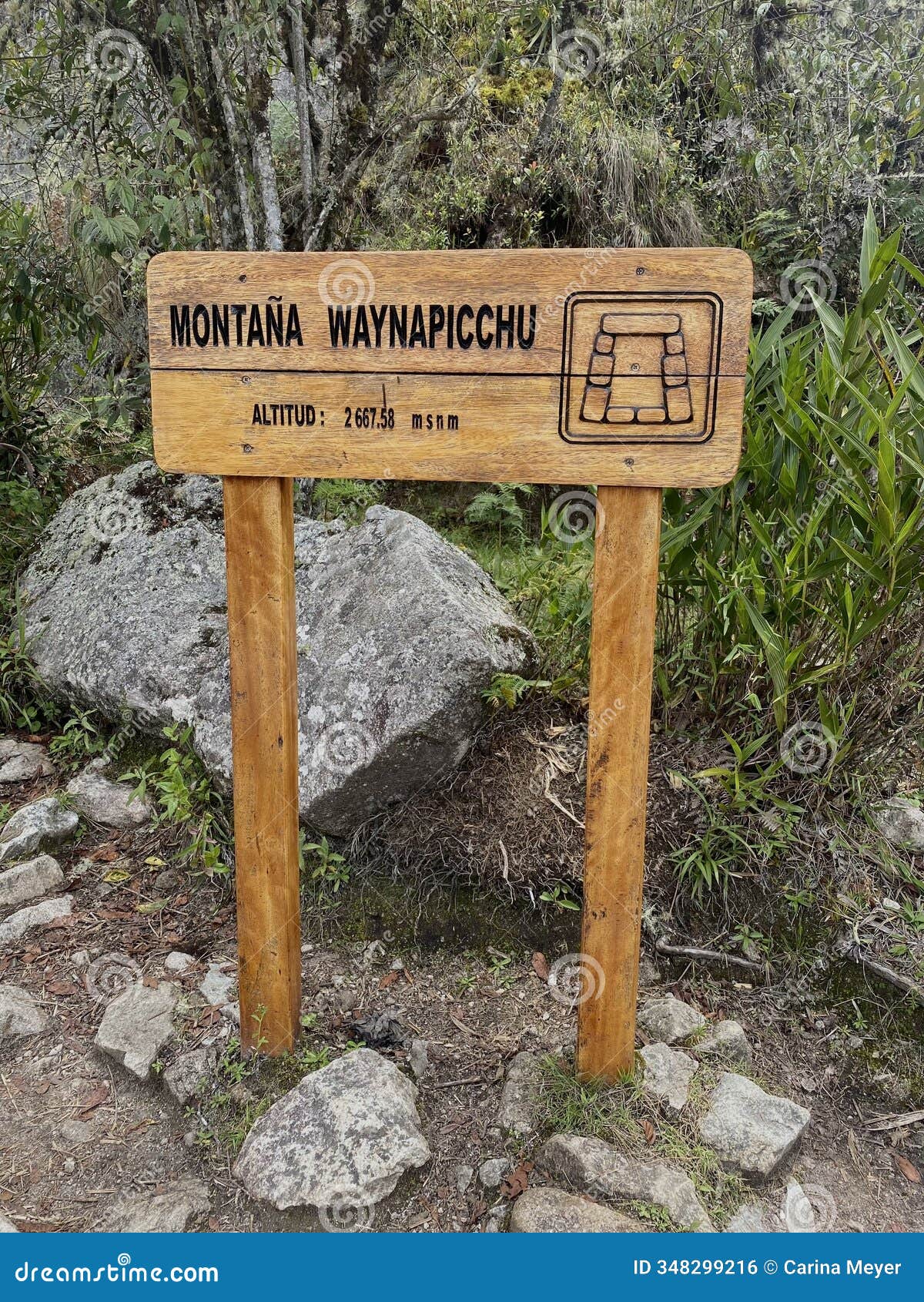 above machu picchu: the wayna picchu sign