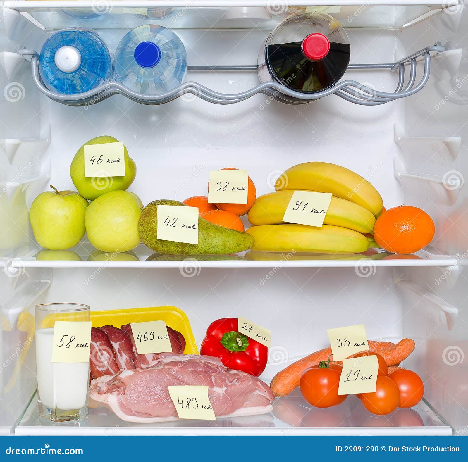 Kcal de frutas y verduras