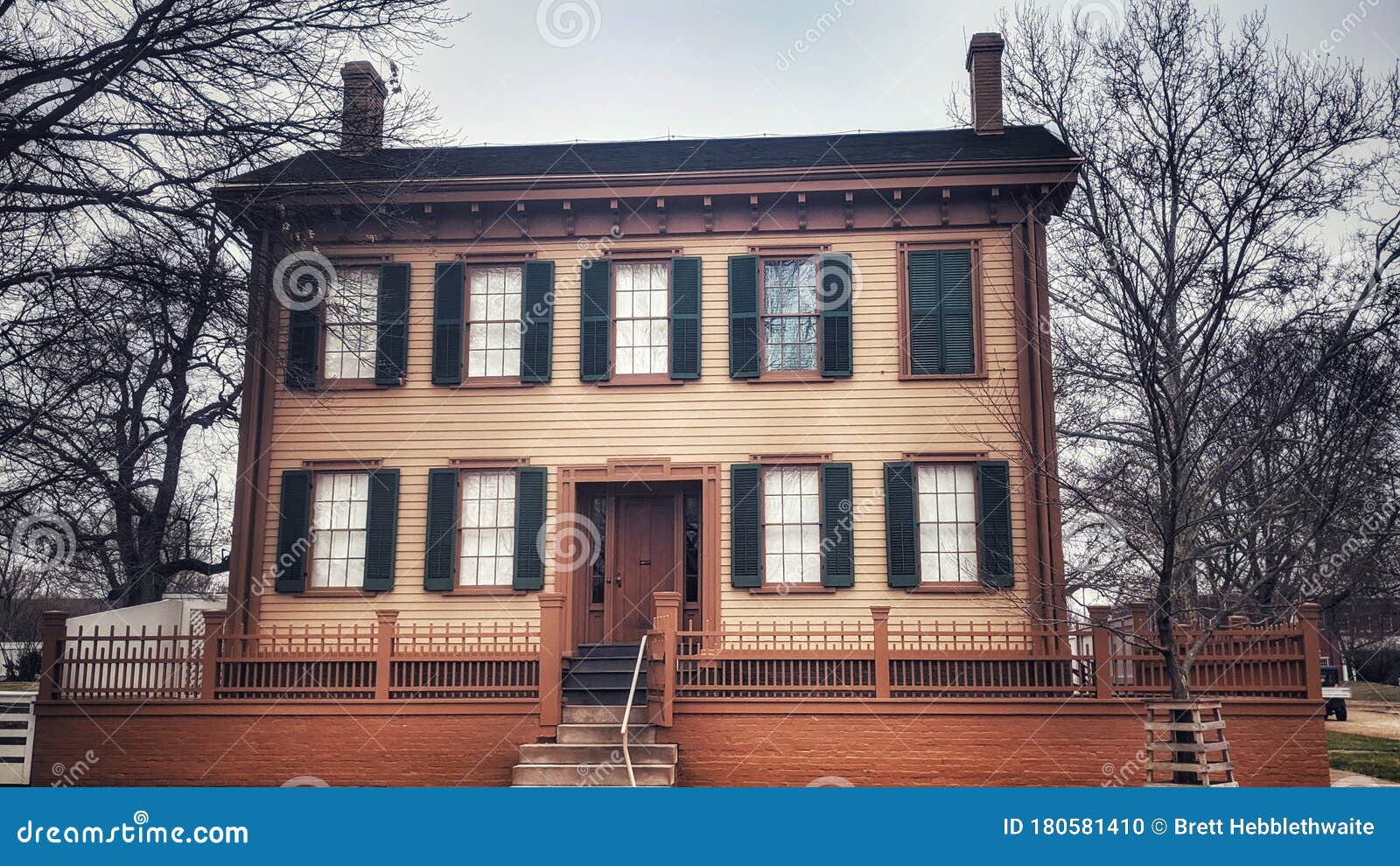 Abraham Lincoln Home. Springfield Illinois Editorial Image Image of