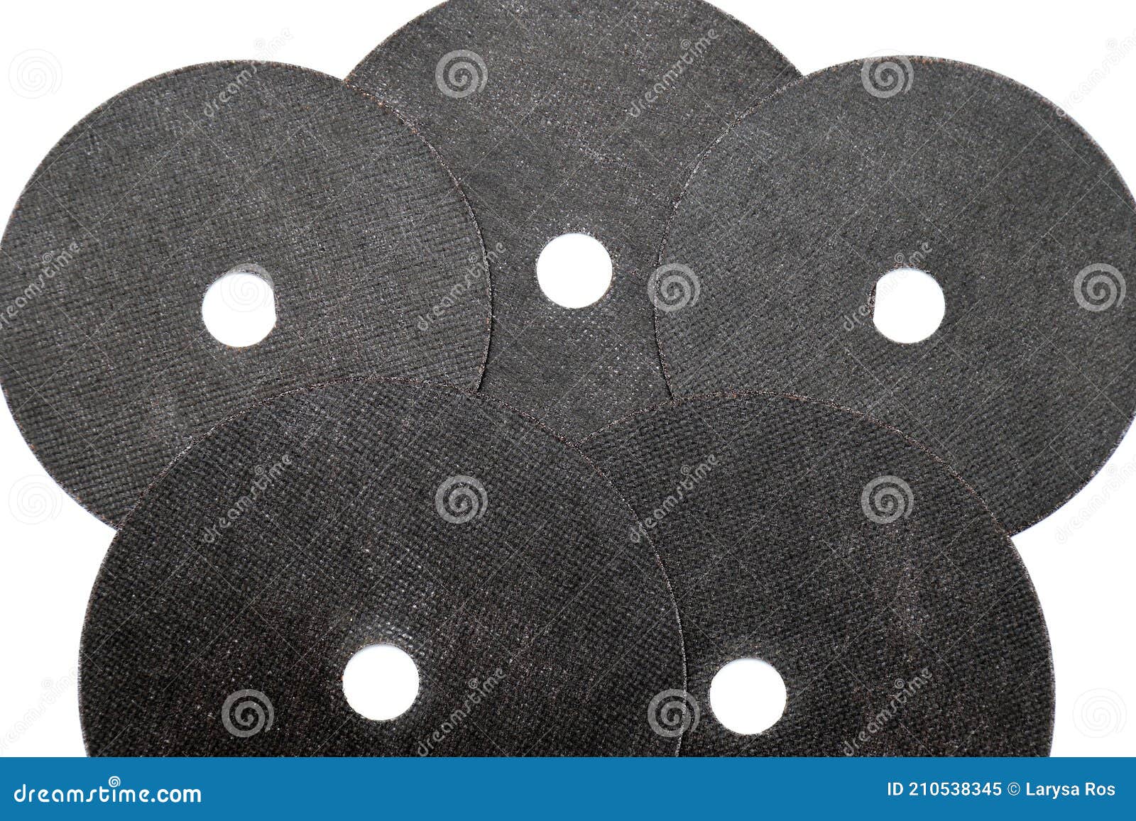 Abrasive Black Wheel, Grinding Disc , Isolated on White Background