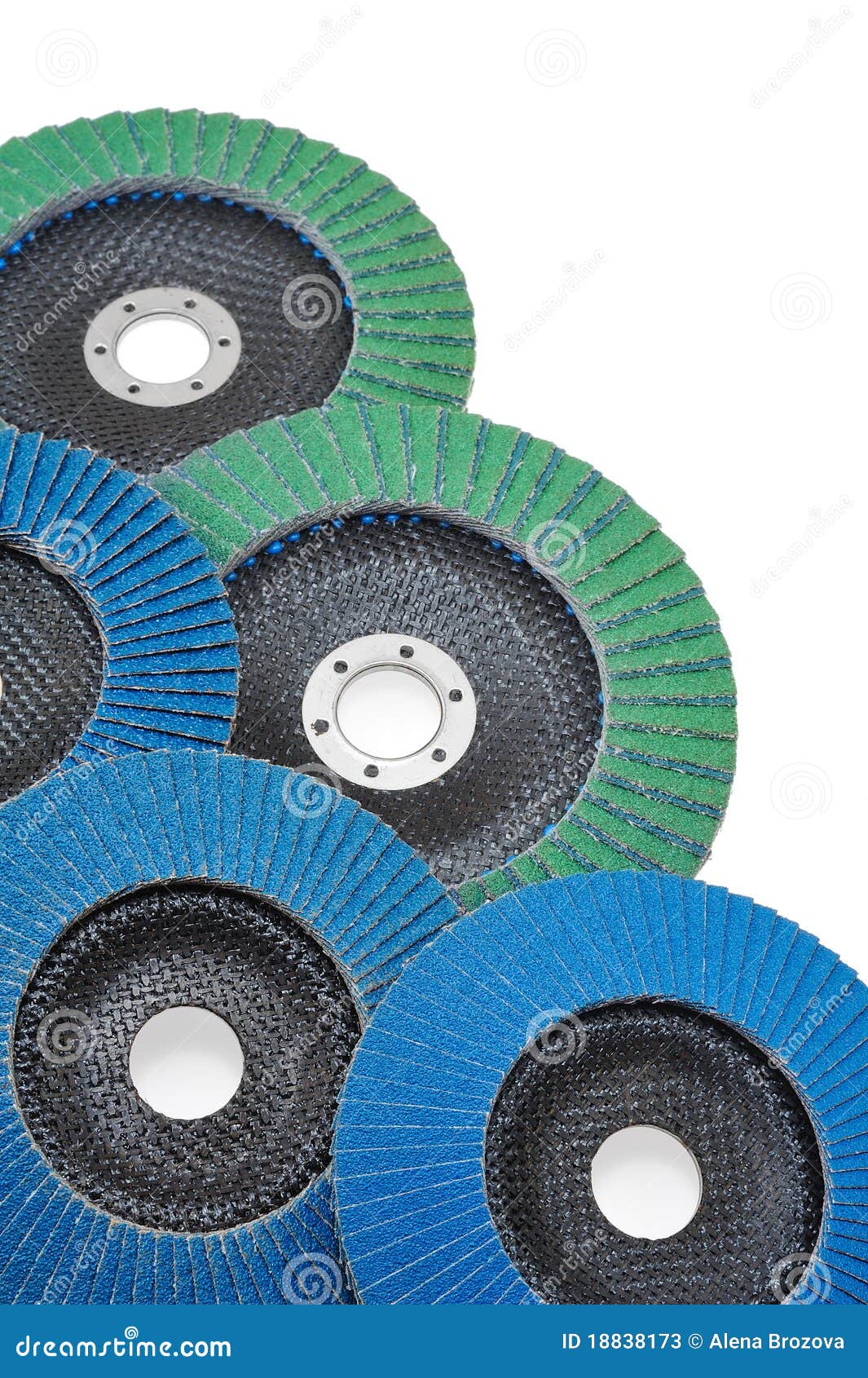 abrasive disks for grinder  on white