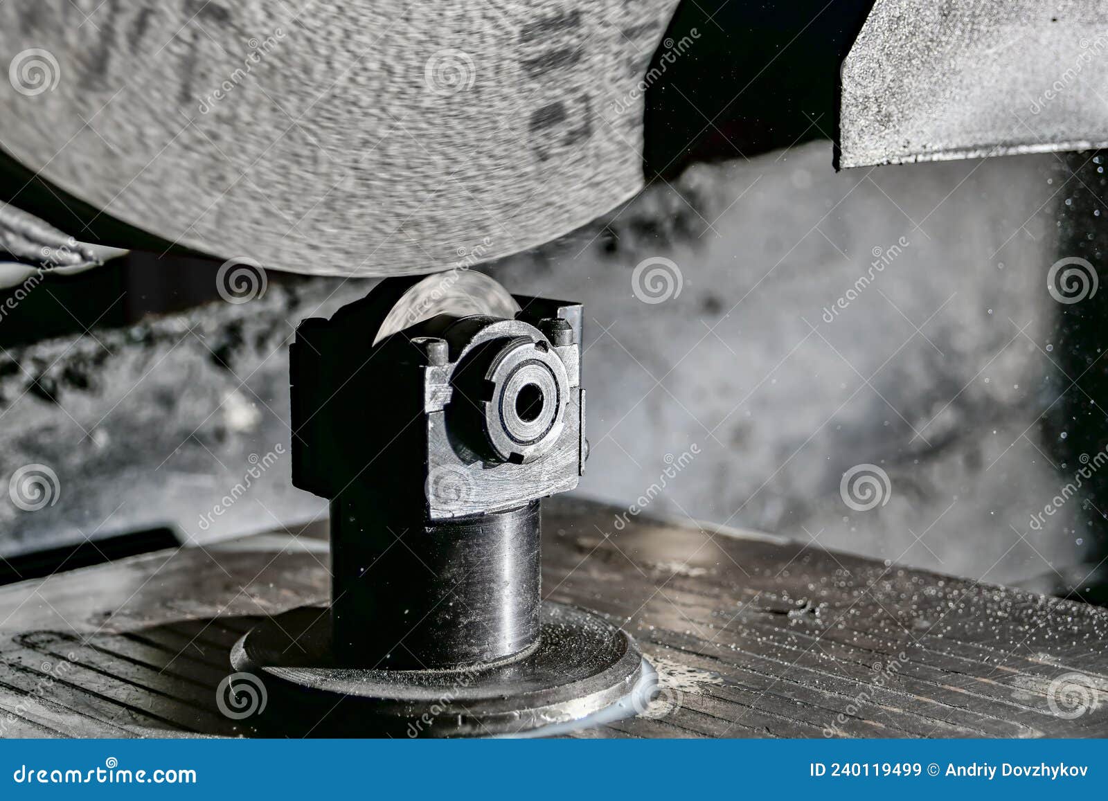 Abrasive Grinding Stone on a Surface Grinder with the Correct Cone