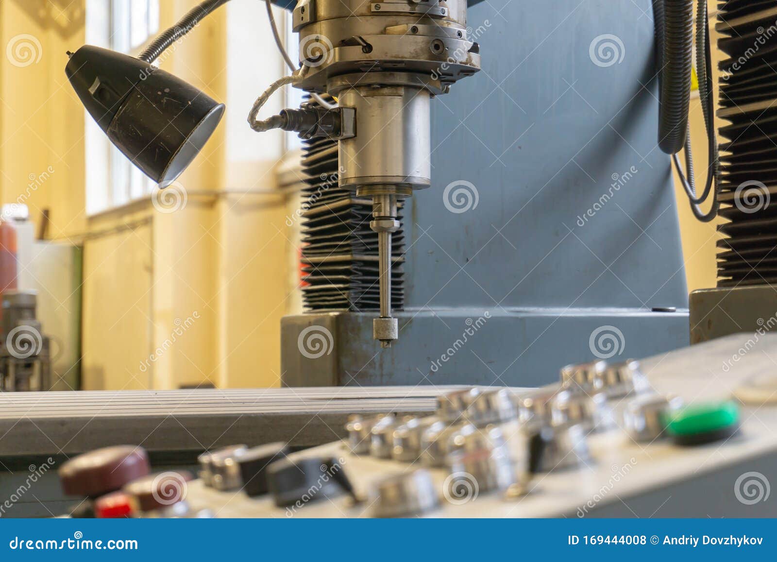 Abrasive Grinding Wheel on the Spindle Frame of a Circular Grinding