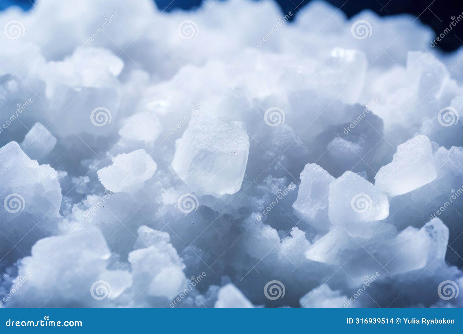 abrasive salt crystals. generate ai