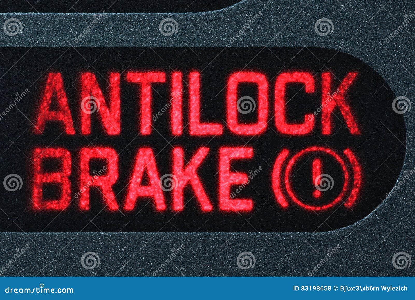 ABS warning light stock photo. Image of indication, beak 83198658