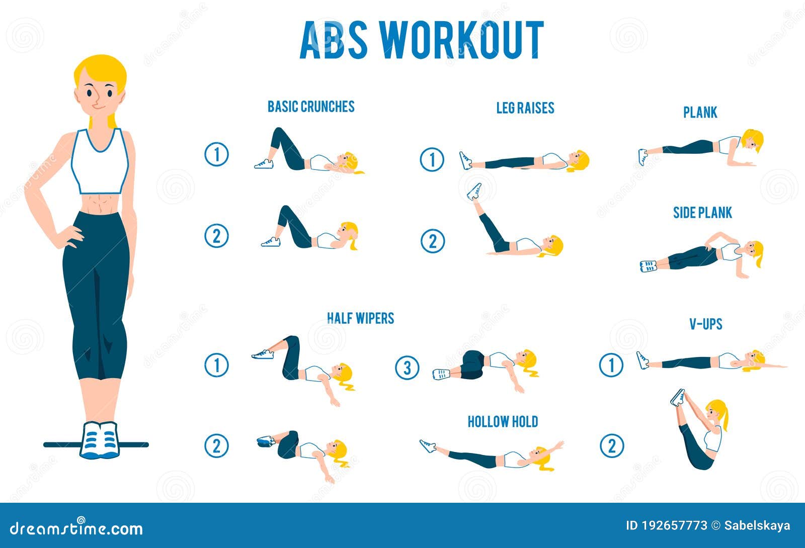 Woman Workout Muscle Diagram Stock Illustrations – 153 Woman