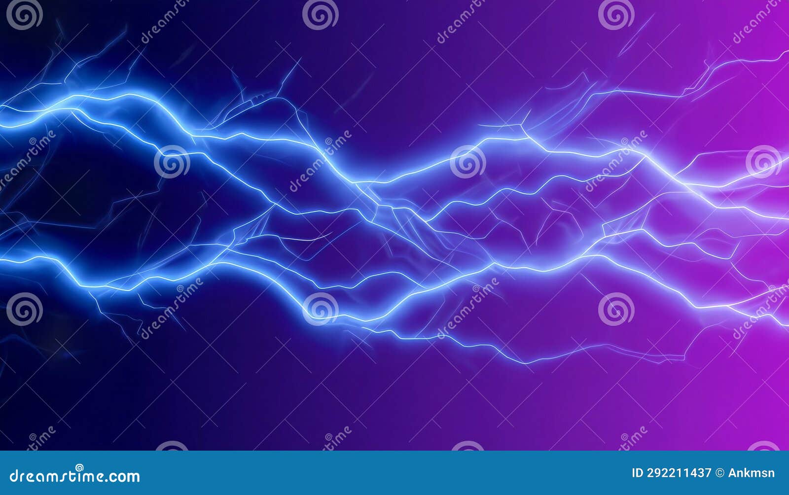 Abstact Futuristic Background with Electric Neon Waves, Electro Light
