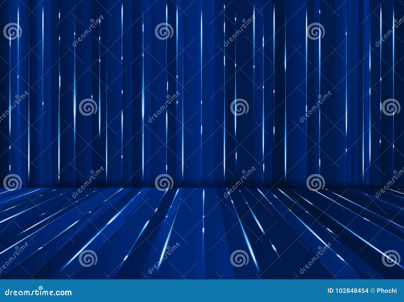 abstrac digital lazer line science fiction matrix dark blue perspective background