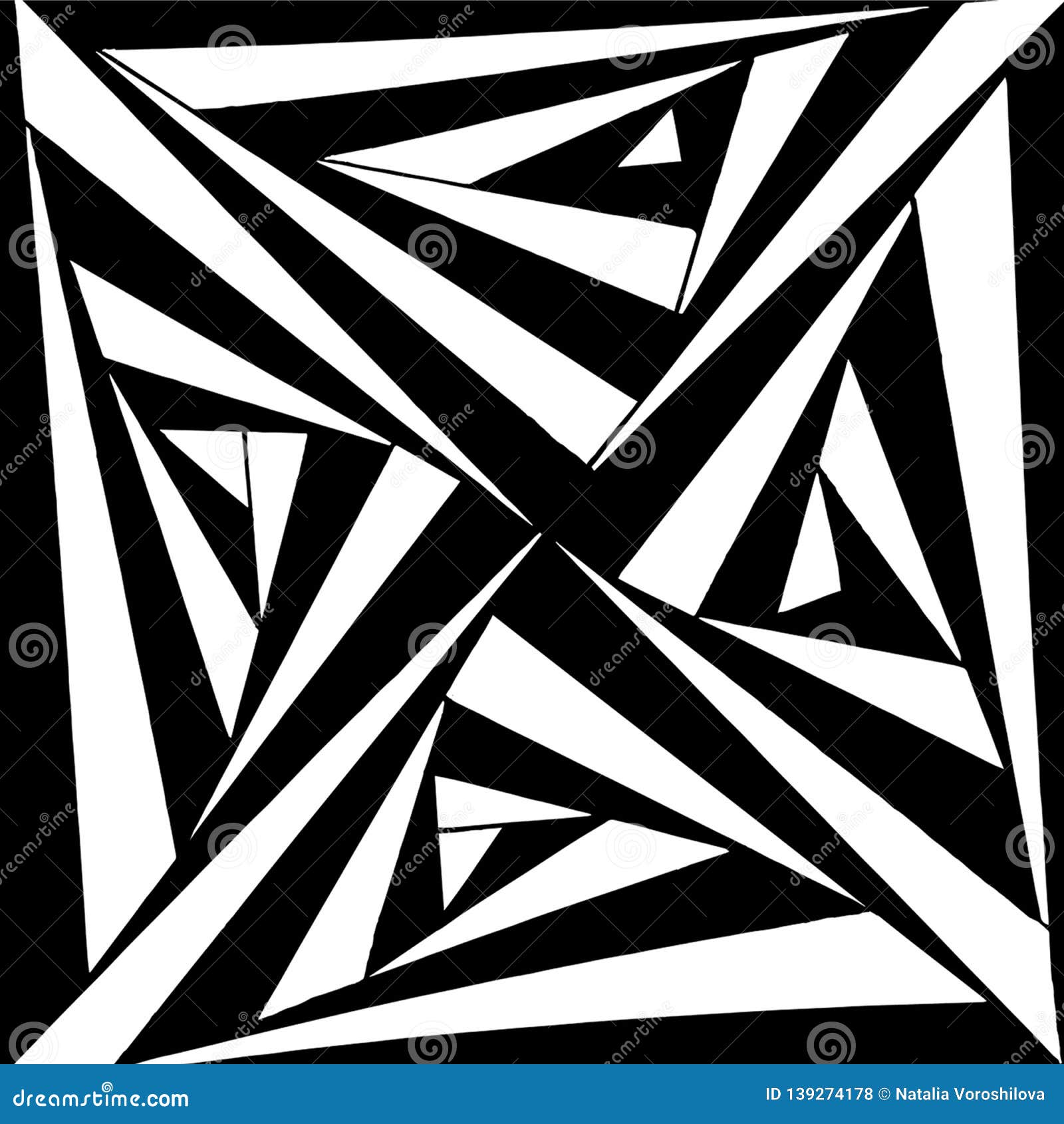 Abstracción blanco y negro stock de ilustración. Ilustración de sencillo -  139274178