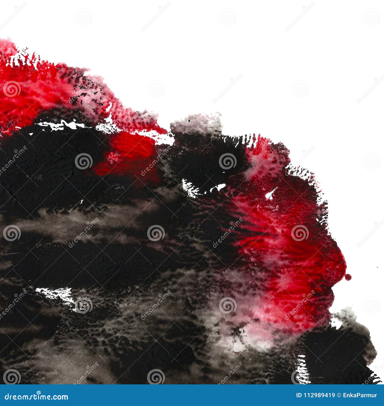 Abstract Acrylic Painted Background Black Red Textured Vibrant Color Grunge Template For Your Design Composition Scrapbooking