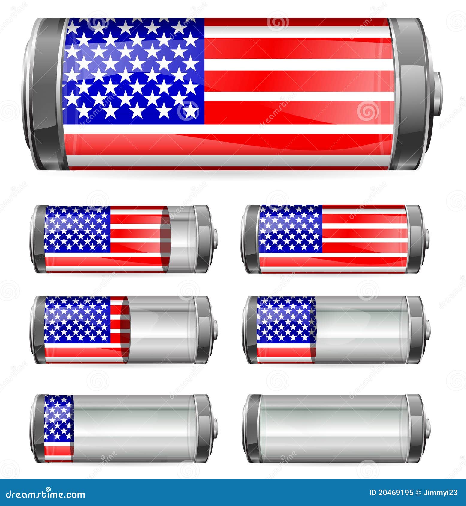 Abstract america battery stock vector. Illustration of design 20469195