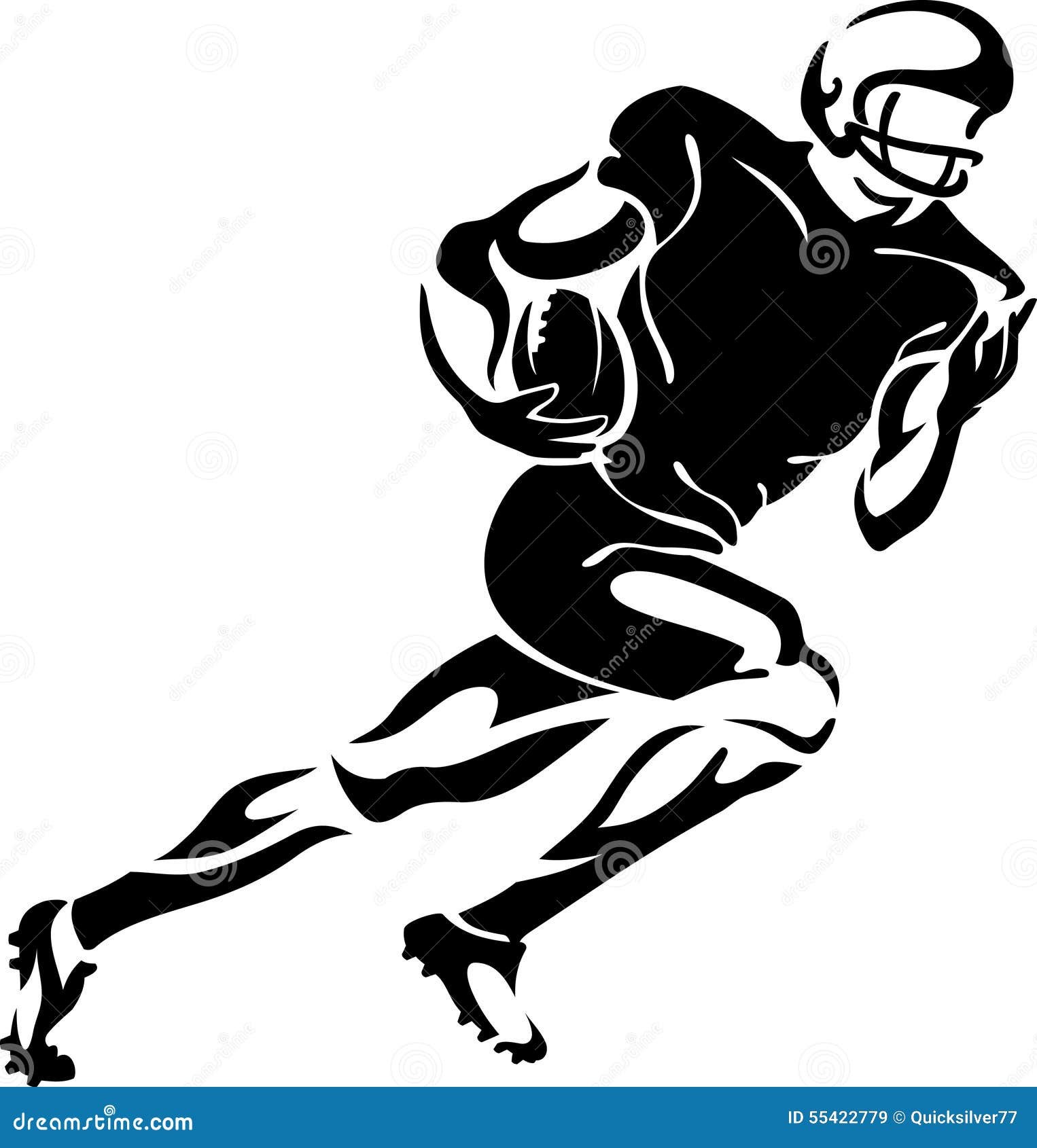 Shadow Fast Runner Stock Vector