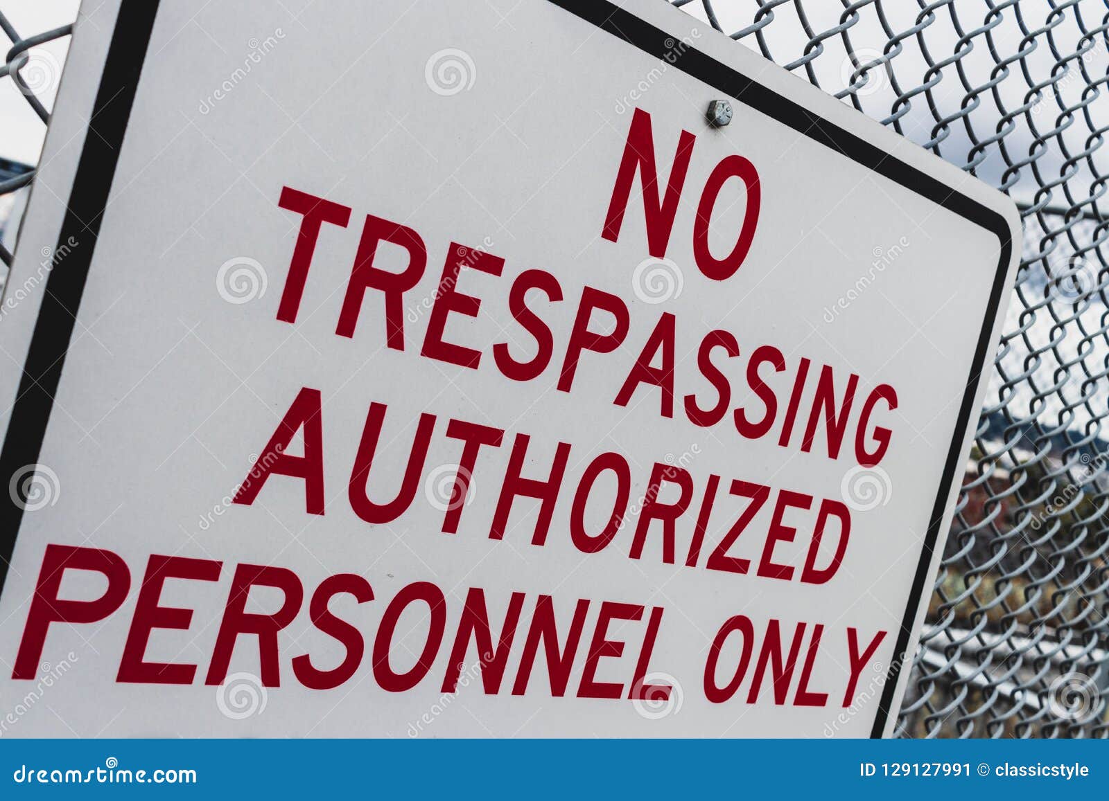 The sign of 'Danger Keep Out Authorised Personnel Only' and