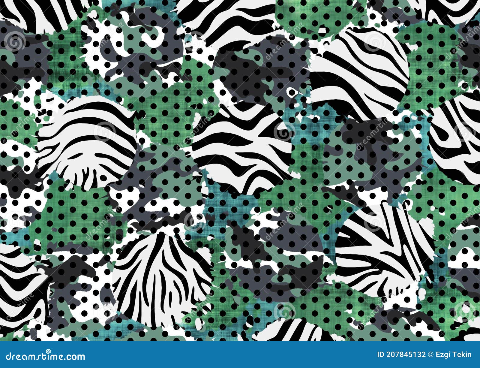 abstract animal skin pattern with geometric s