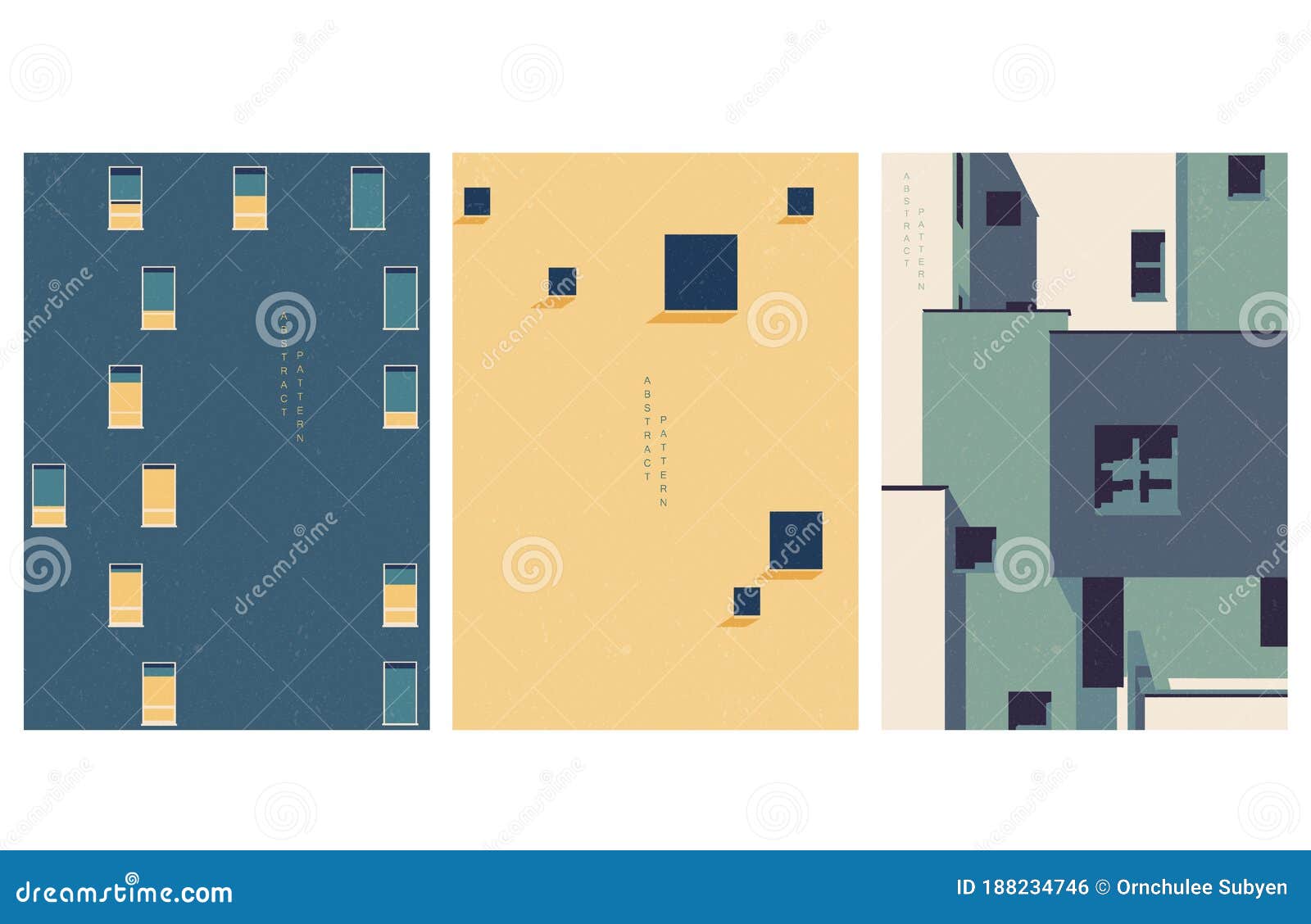 Abstract Architectural Background Geometric Pattern Vector. Art