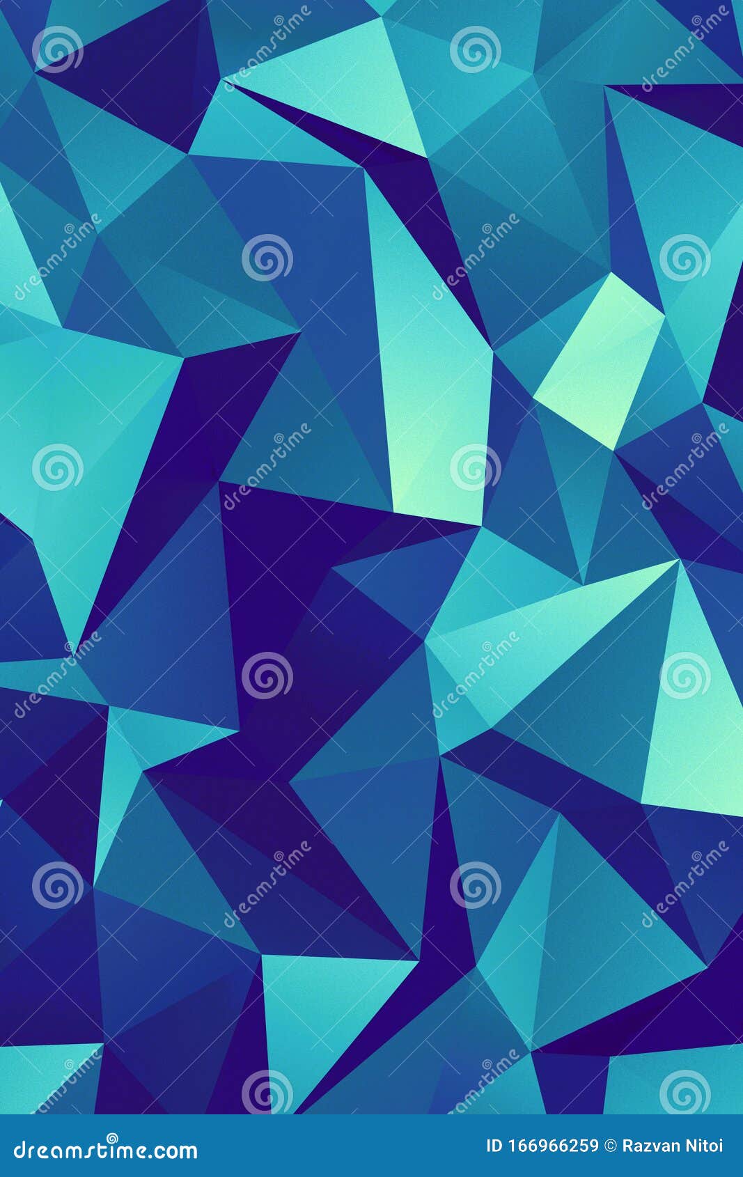 Abstract Art Geometric Background Of Triangle Multicolored