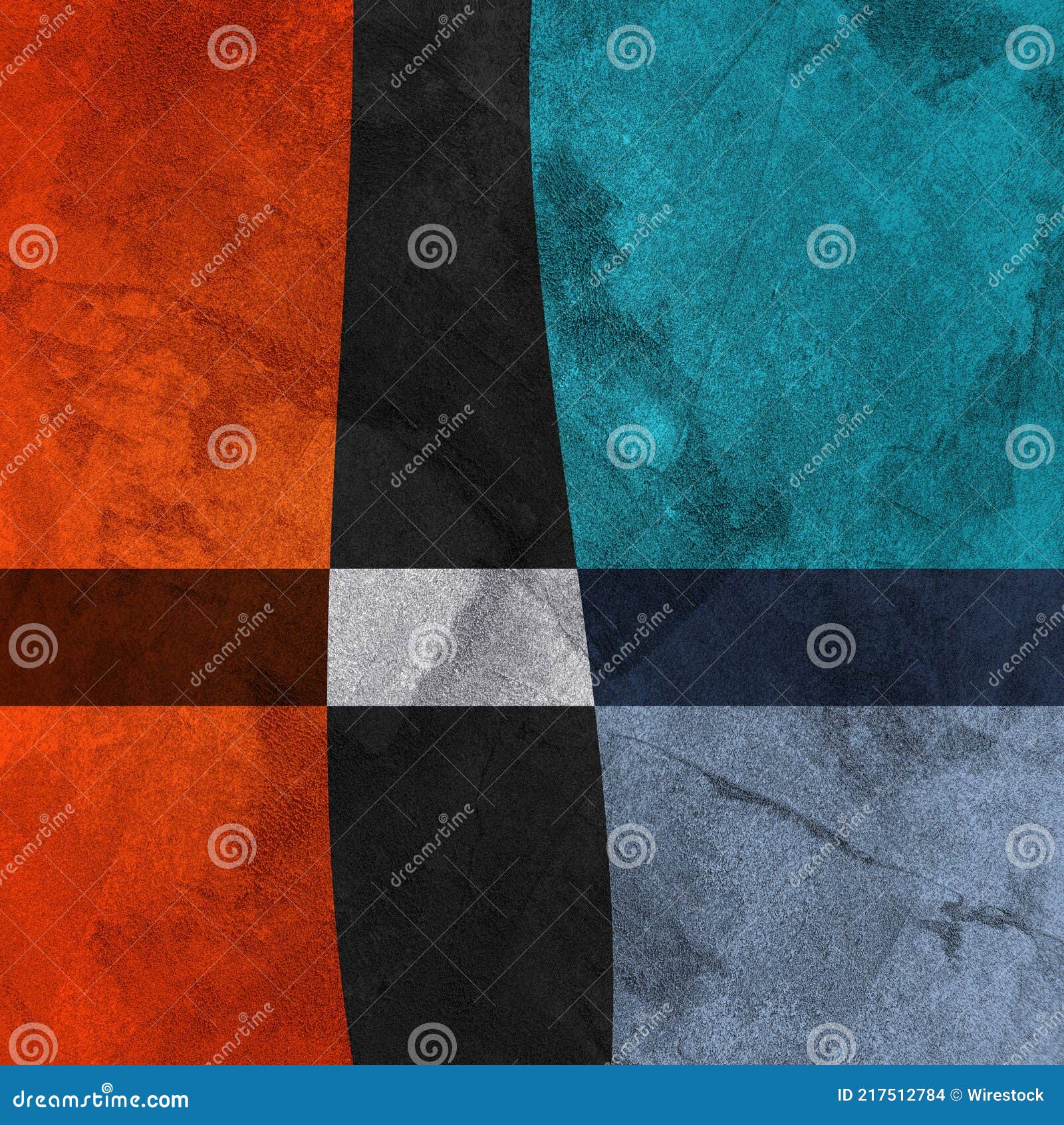 Abstract Art of Geometric Shapes with Colorful Texture Stock Photo ...