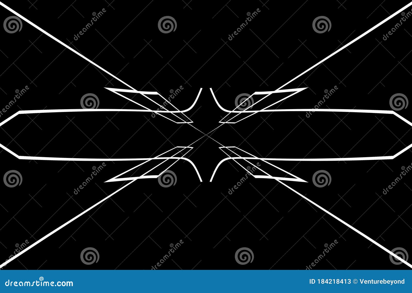 abstract art: glide path or target sight scope