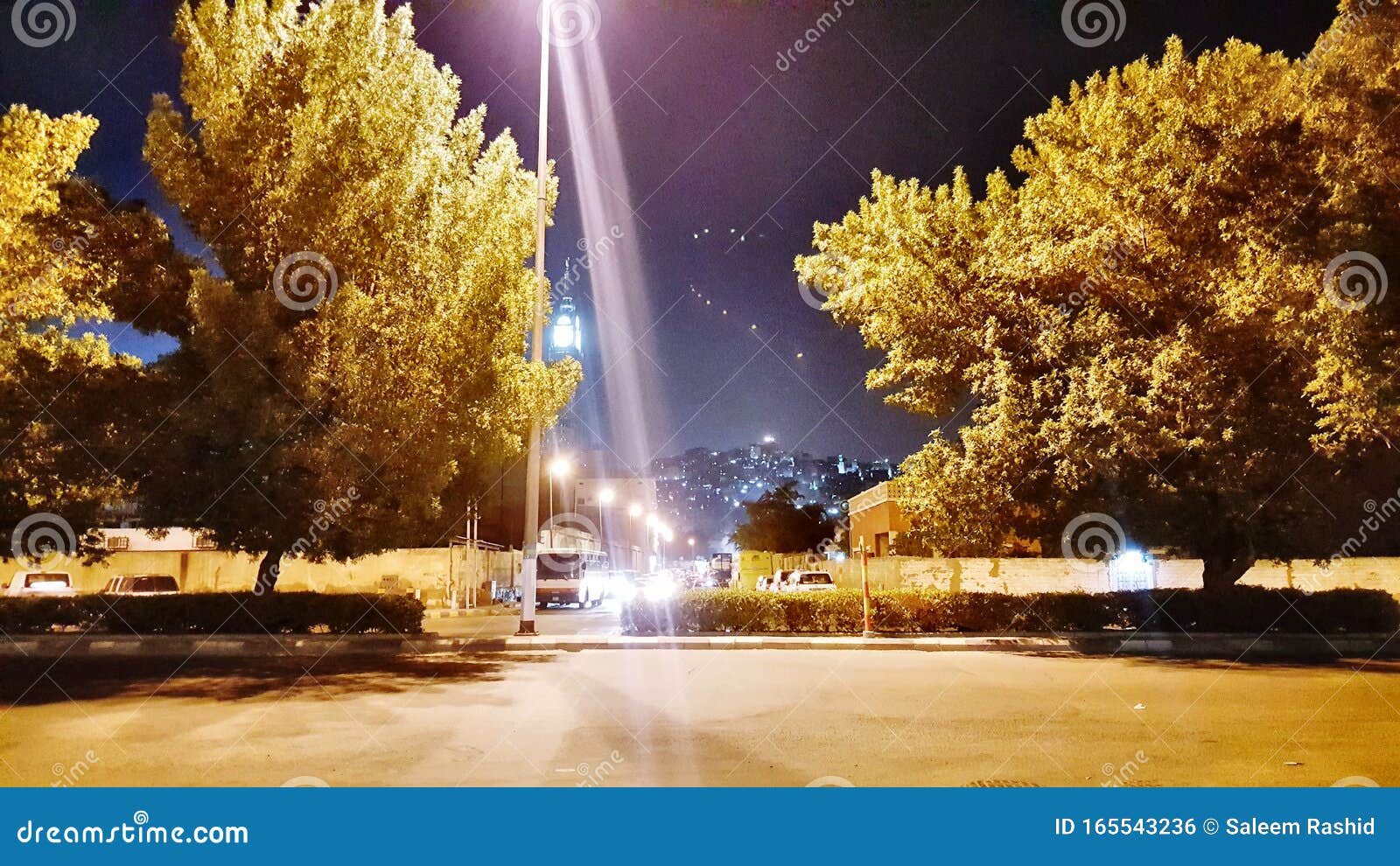 Abstract Art Public Place Night View Stock Photo - Image of place,  vehicles: 165543236