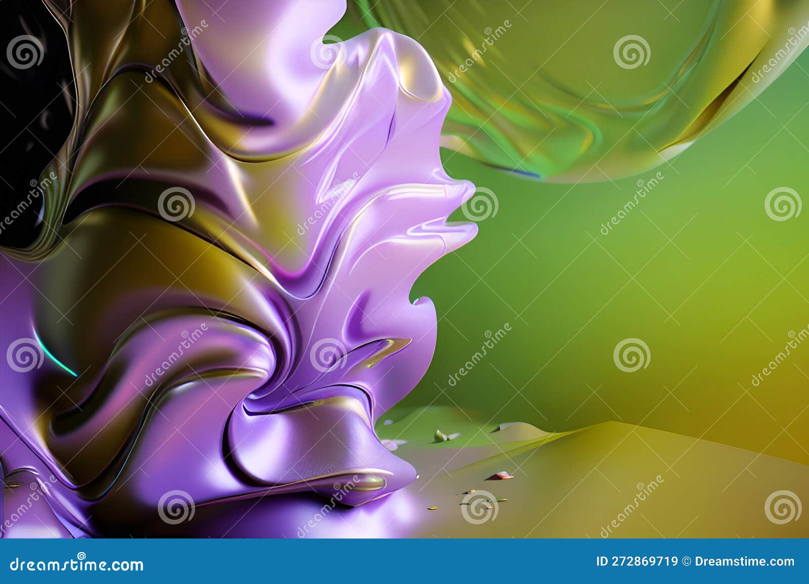 Abstract Art Purple and Green Stock Illustration Illustration of