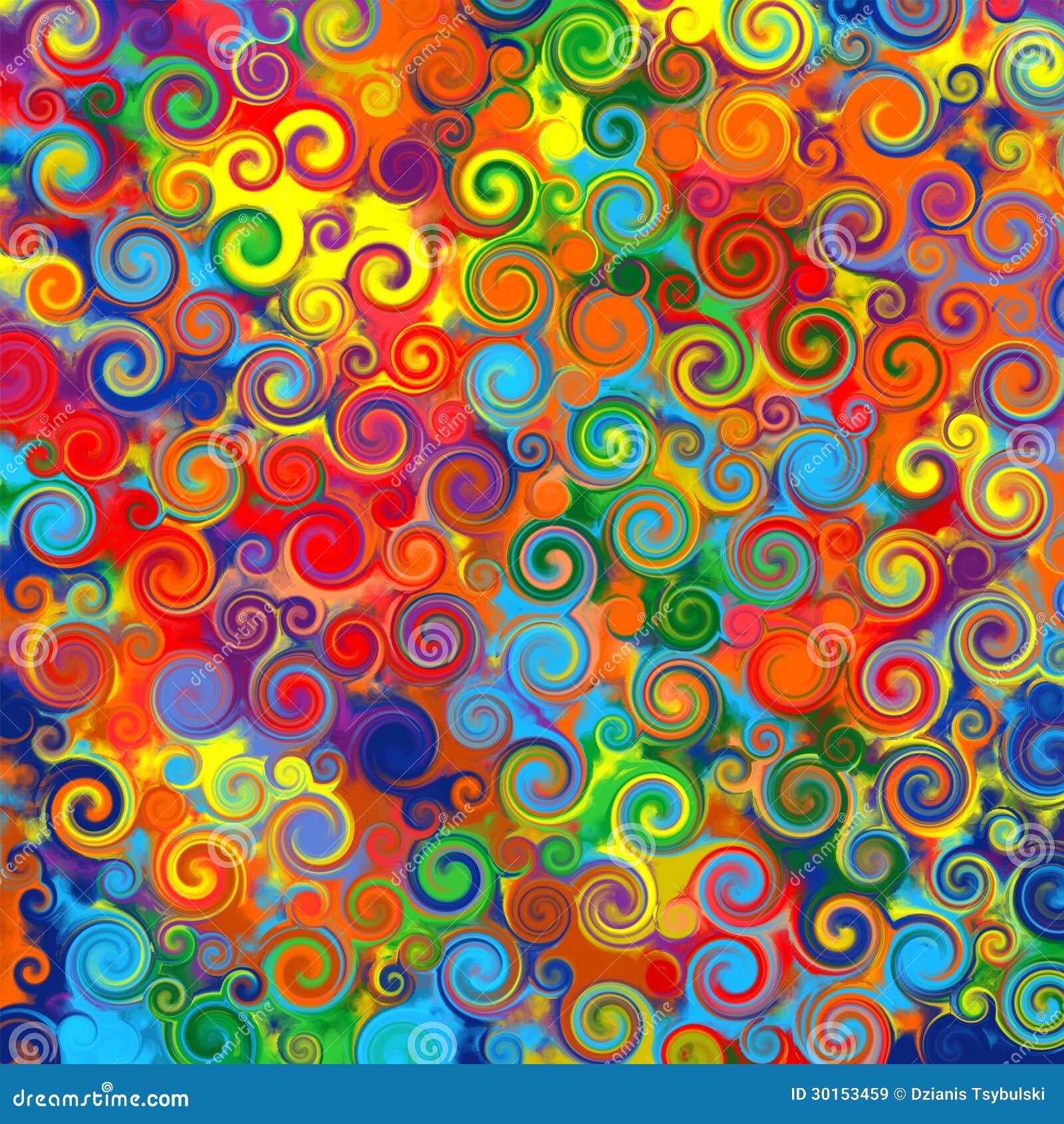 abstract art rainbow circles swirl colorful pattern music grunge background