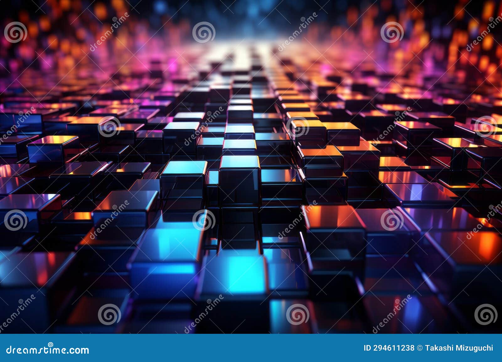 rhythm of the future: abstract art infused with synthwave magic. ai generated 51