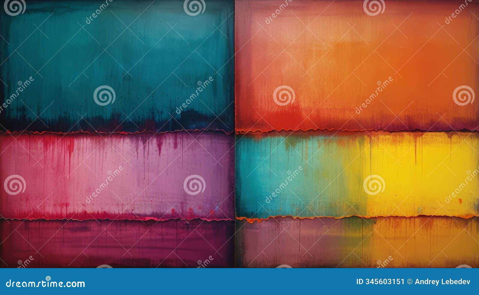 modern abstract art with emotional color palette