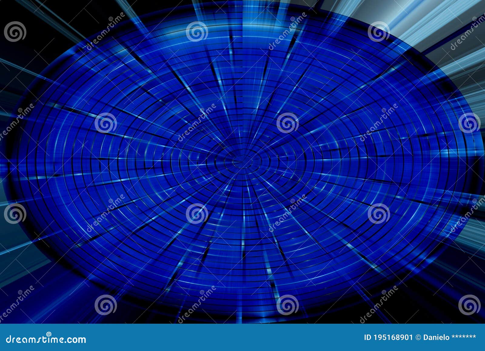 Blue Radial Abstract Background Stock Illustration Illustration of