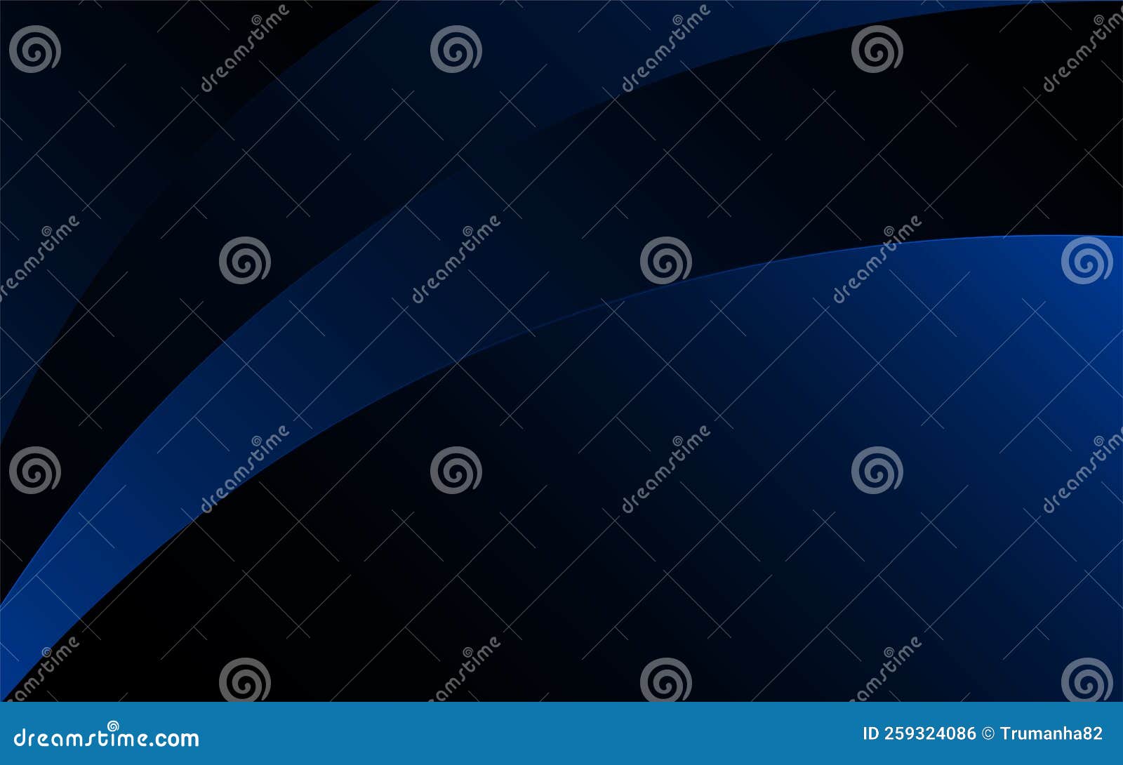 Vector Abstract Minimal Dark Blue and Black Gradient Background with