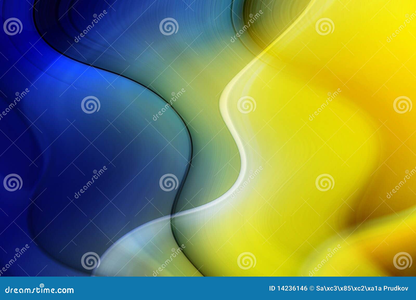 abstract background in blue and yellow tones